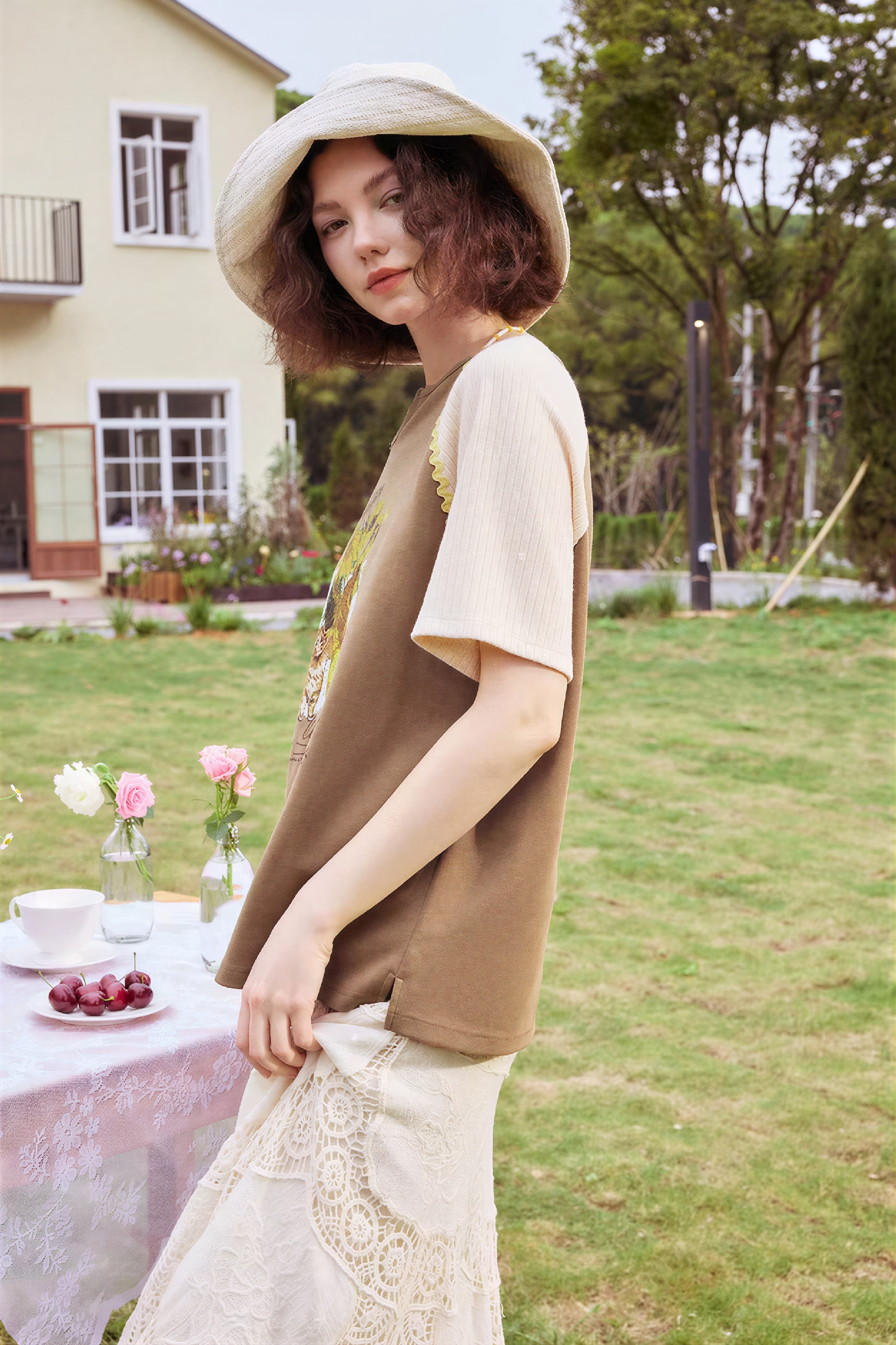 Van Gogh-Inspired Relaxed Print T-Shirt-LYONSENS