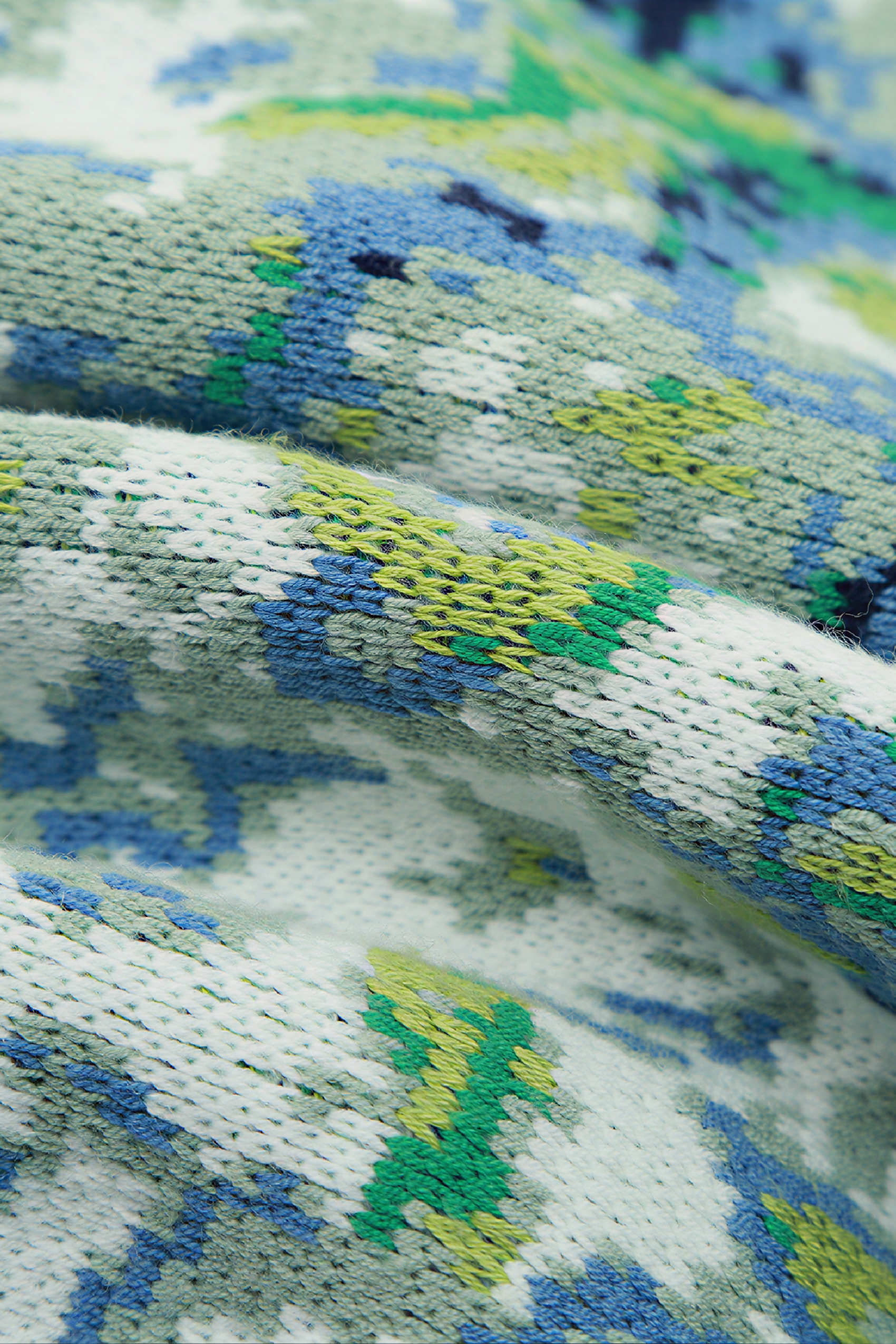 Van Gogh-Inspired Vintage Knit Sweater Vest