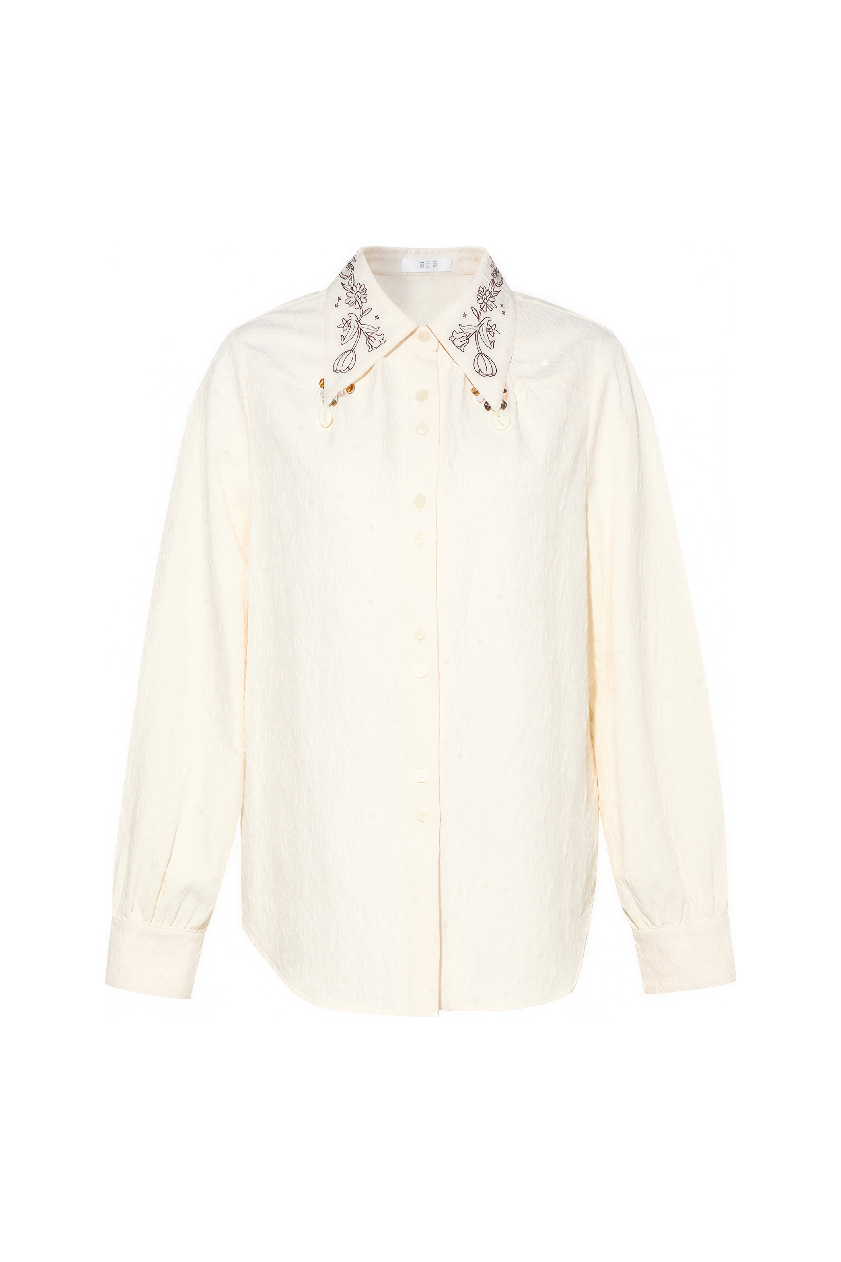 Long-sleeved French-style shirt