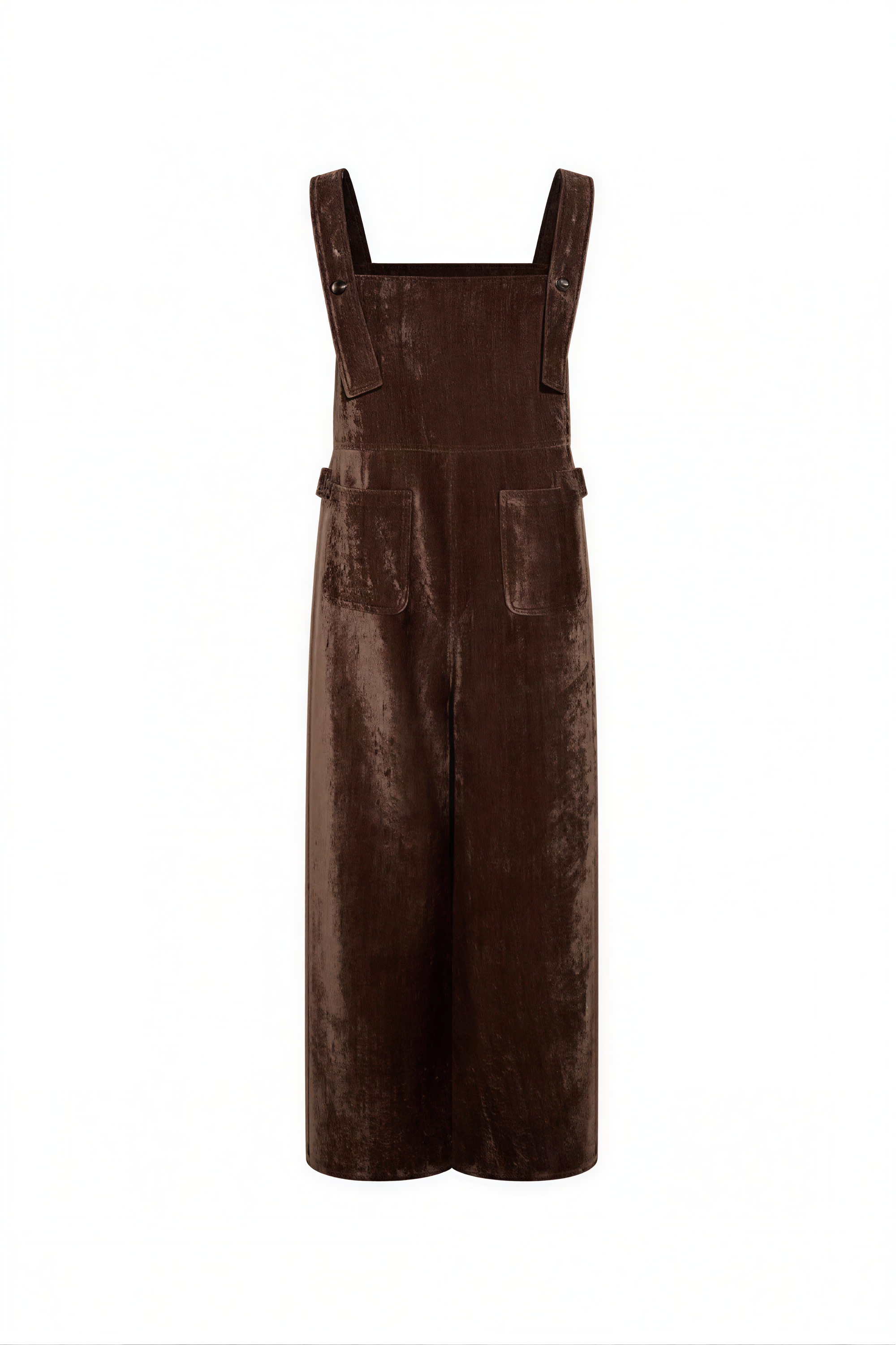 Loose-fitting straight-leg overalls/jumpsuit