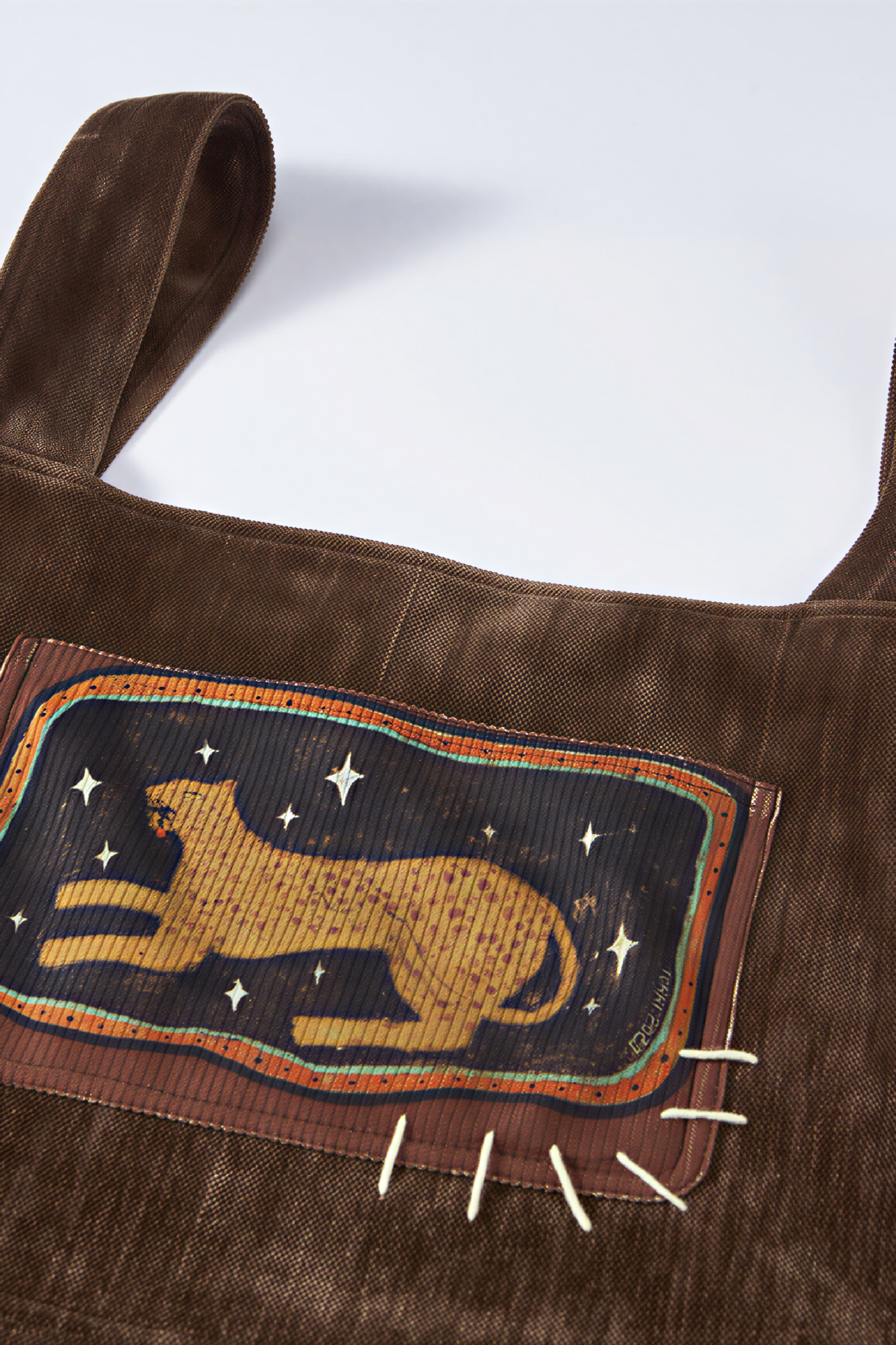 Loose-fitting straight-leg overalls/jumpsuit