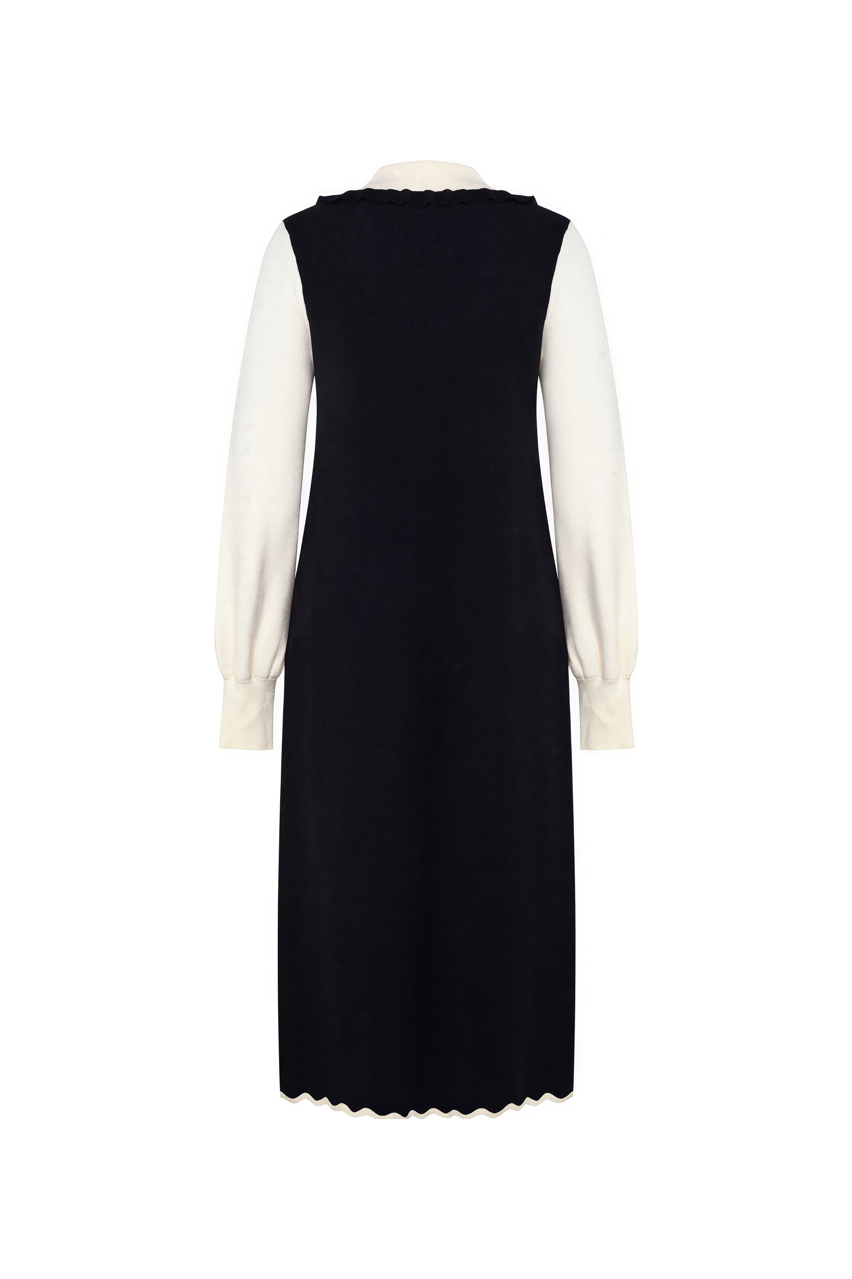 Van Gogh-Inspired Elegant Knit Sweater Dress