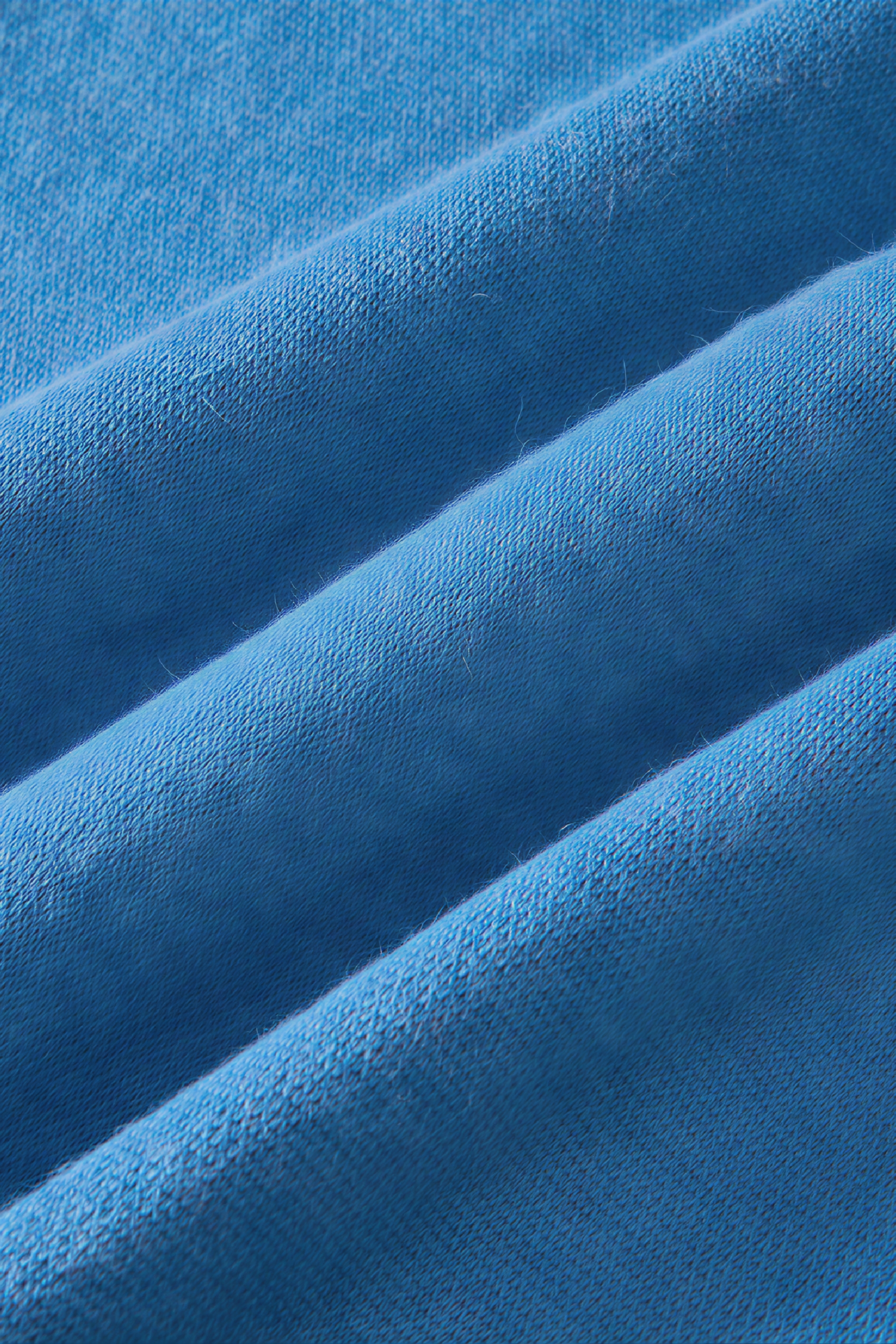 Blue knitted long sweater dress