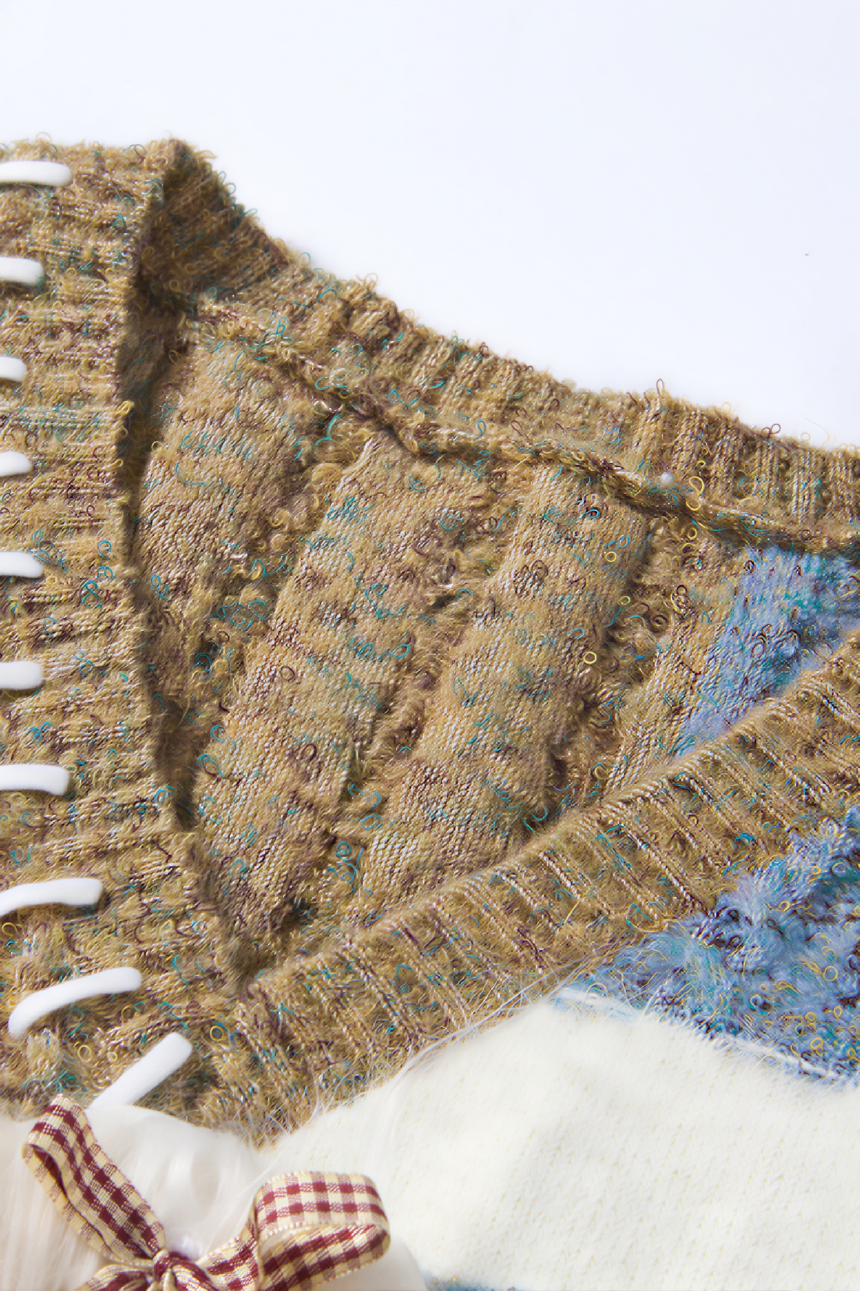 Layered knit sweater vest