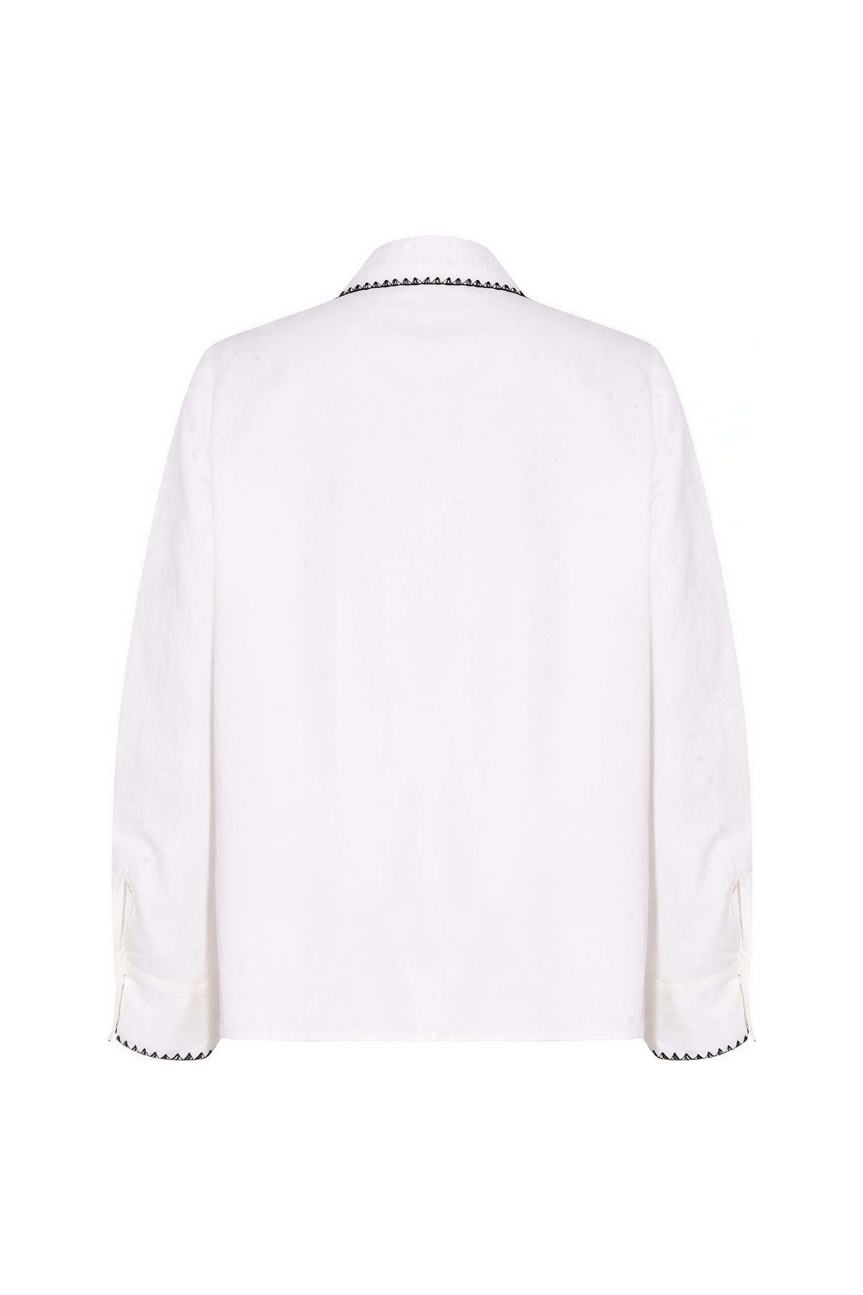 Van Gogh-Inspired Long-Sleeve Collar Shirt