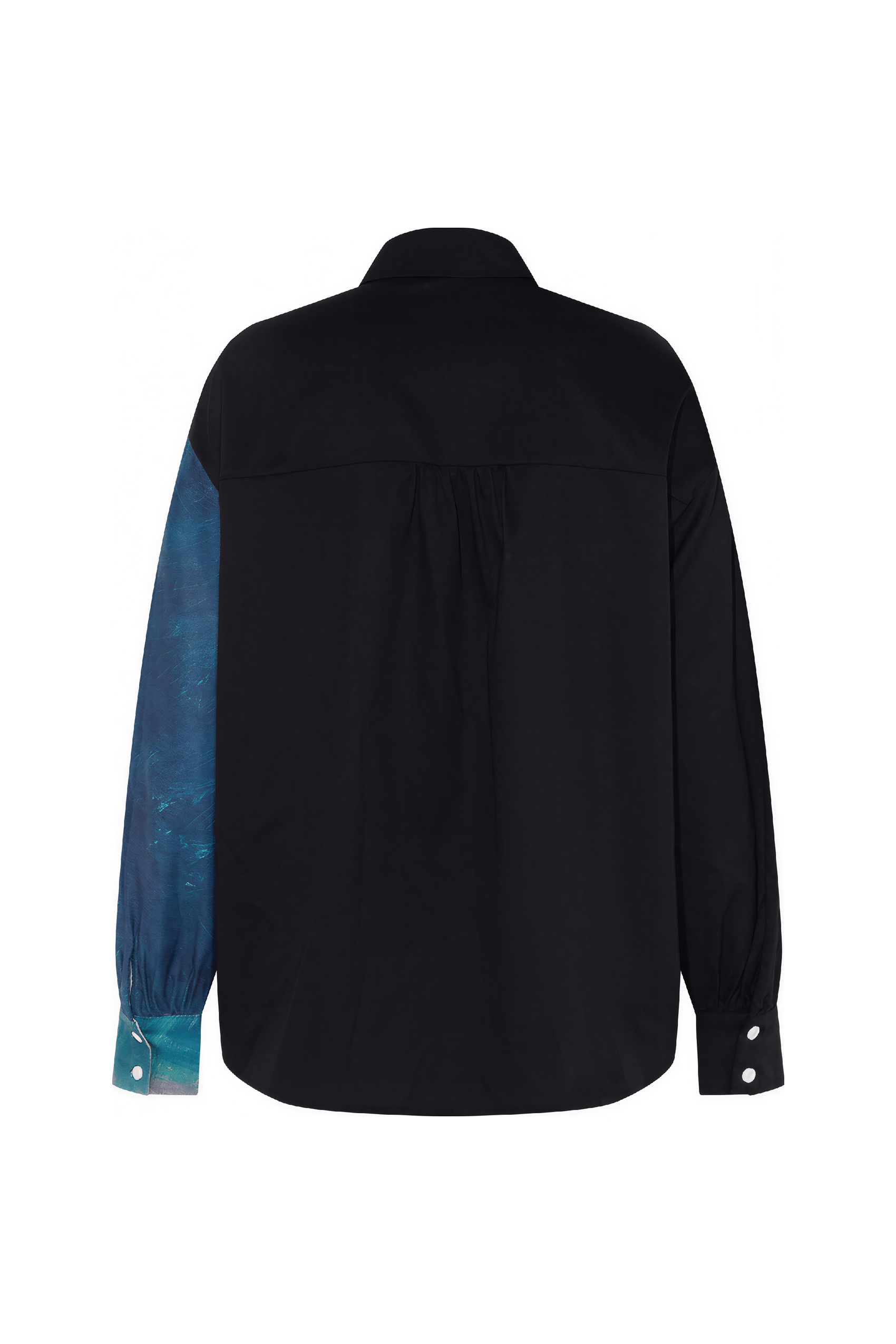 Vintage printed long-sleeved shirt