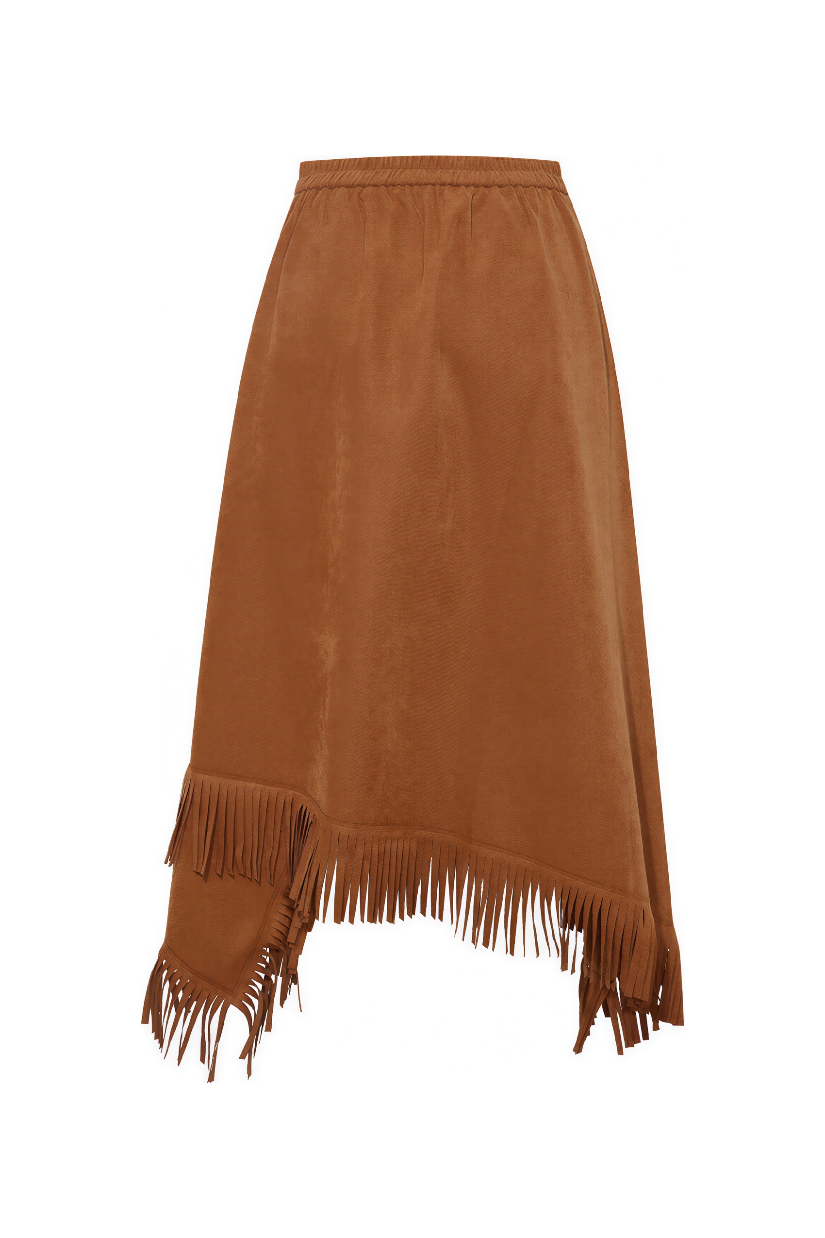 Retro print midi skirt