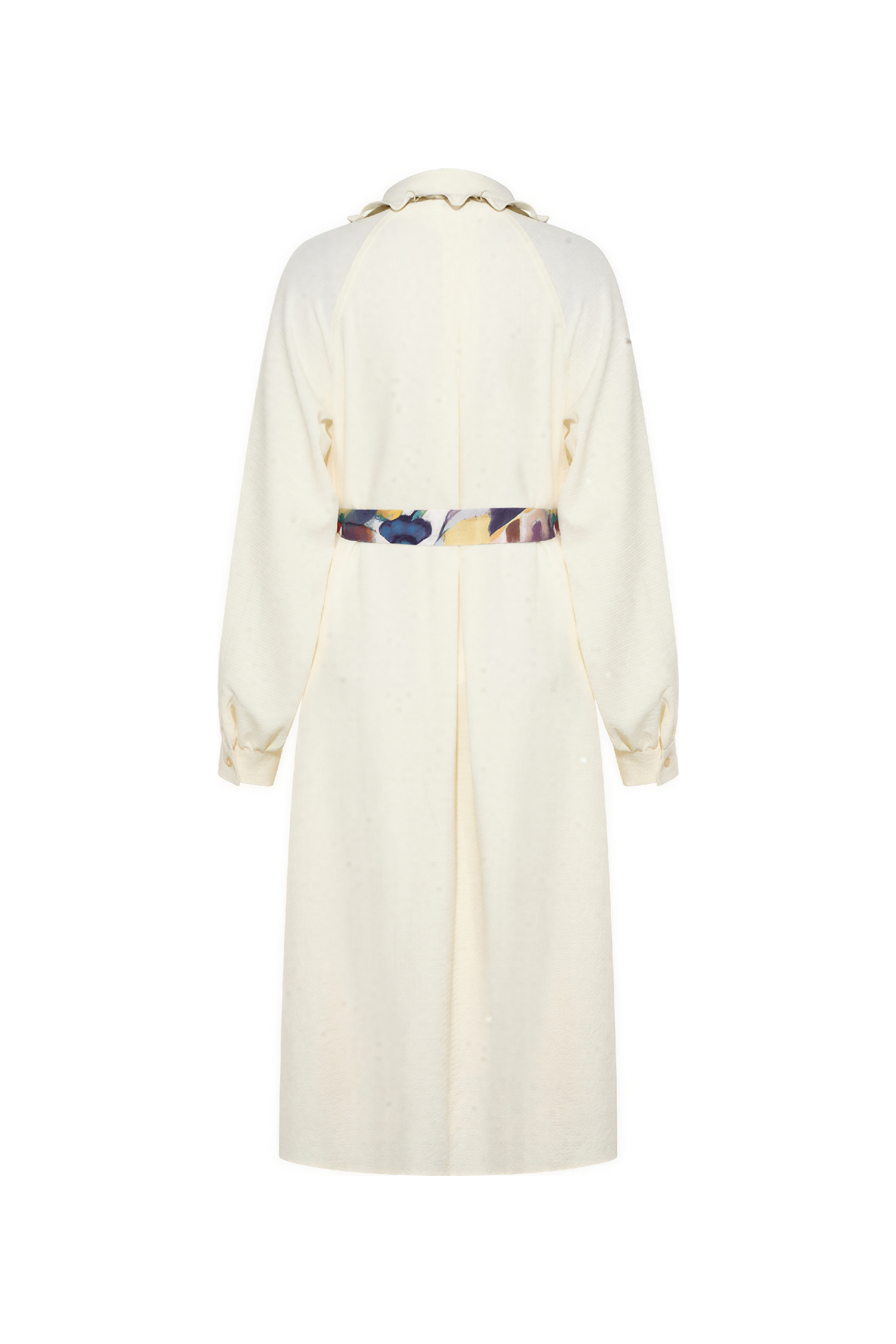 Black loose-fitting long-sleeved dress