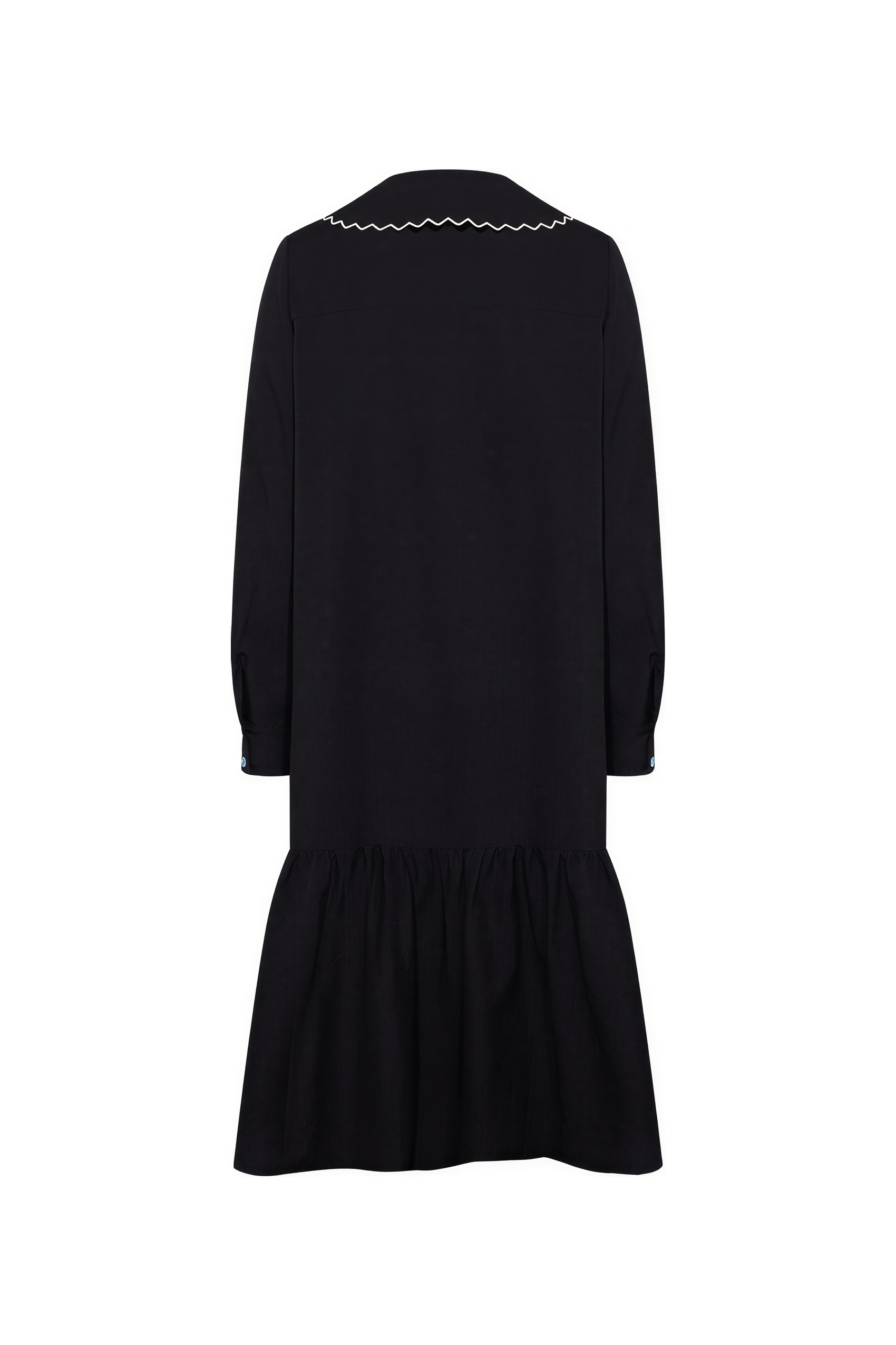 French-Inspired Long-Sleeve Shirt Dress