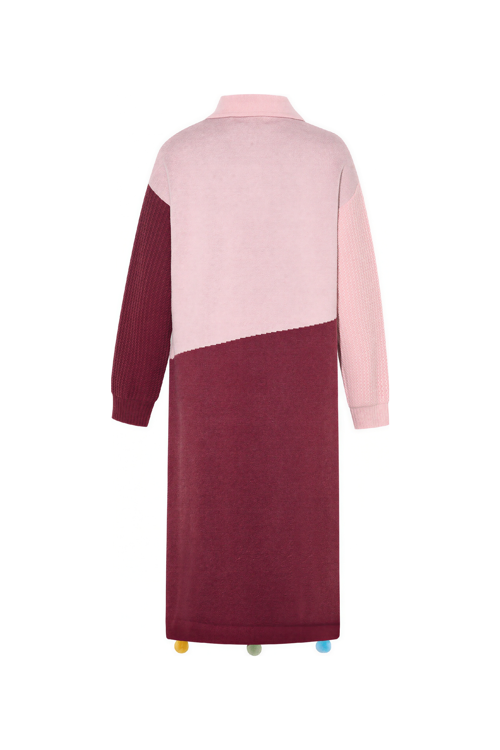 Oil painting niche knitted sweater dress