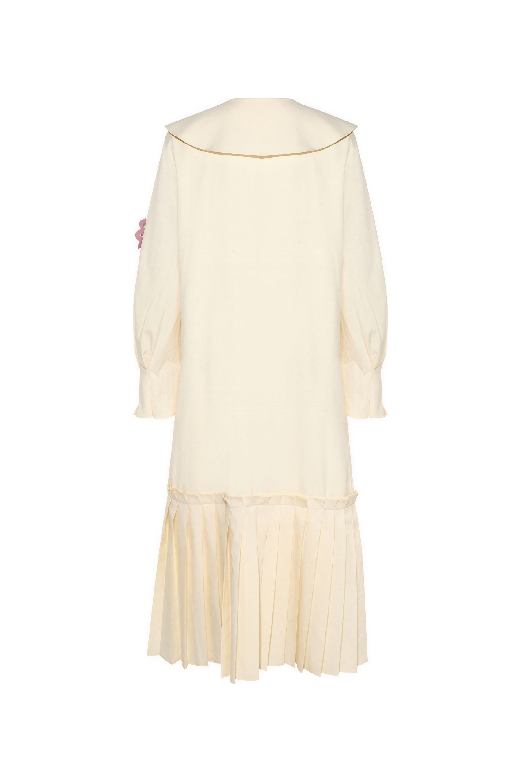 Navy collar shirt dress