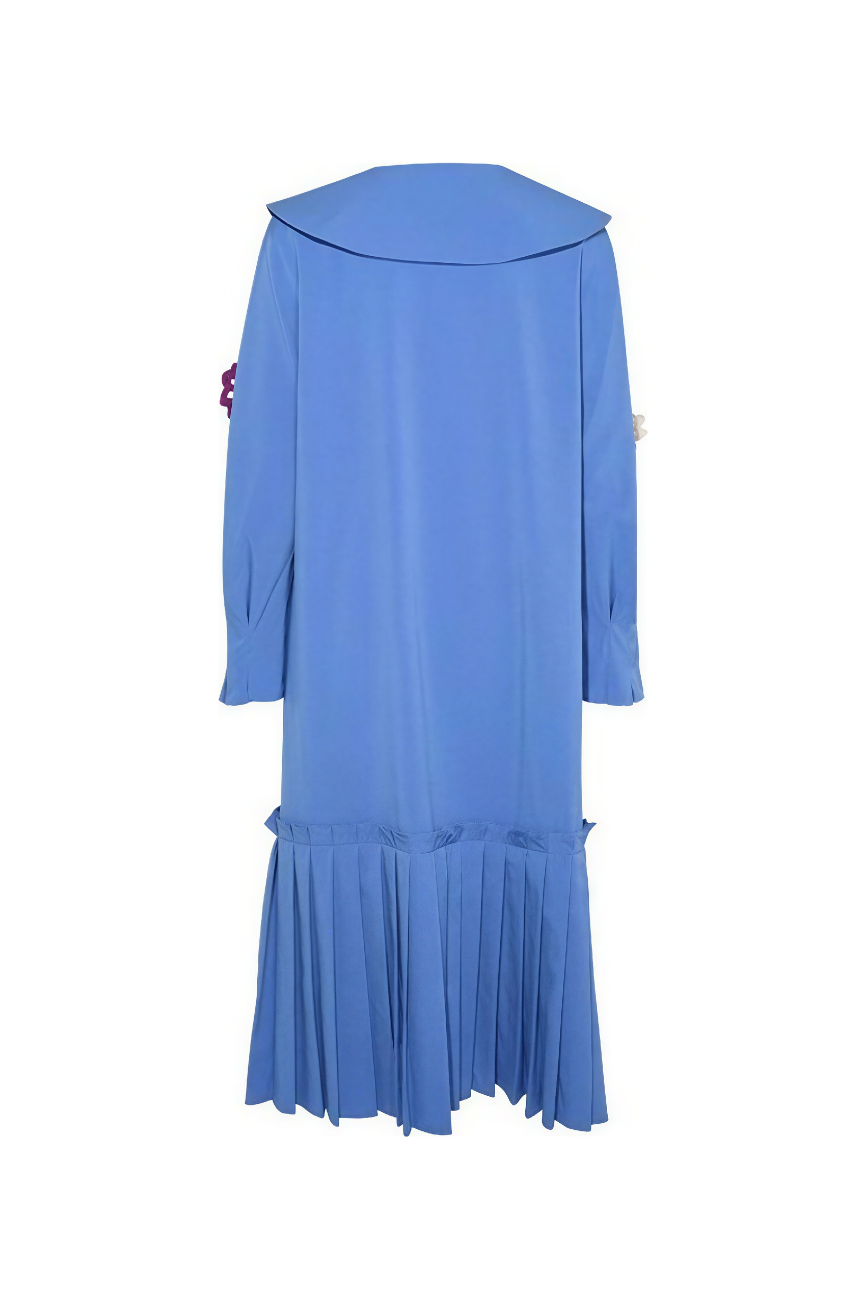 Navy collar shirt dress