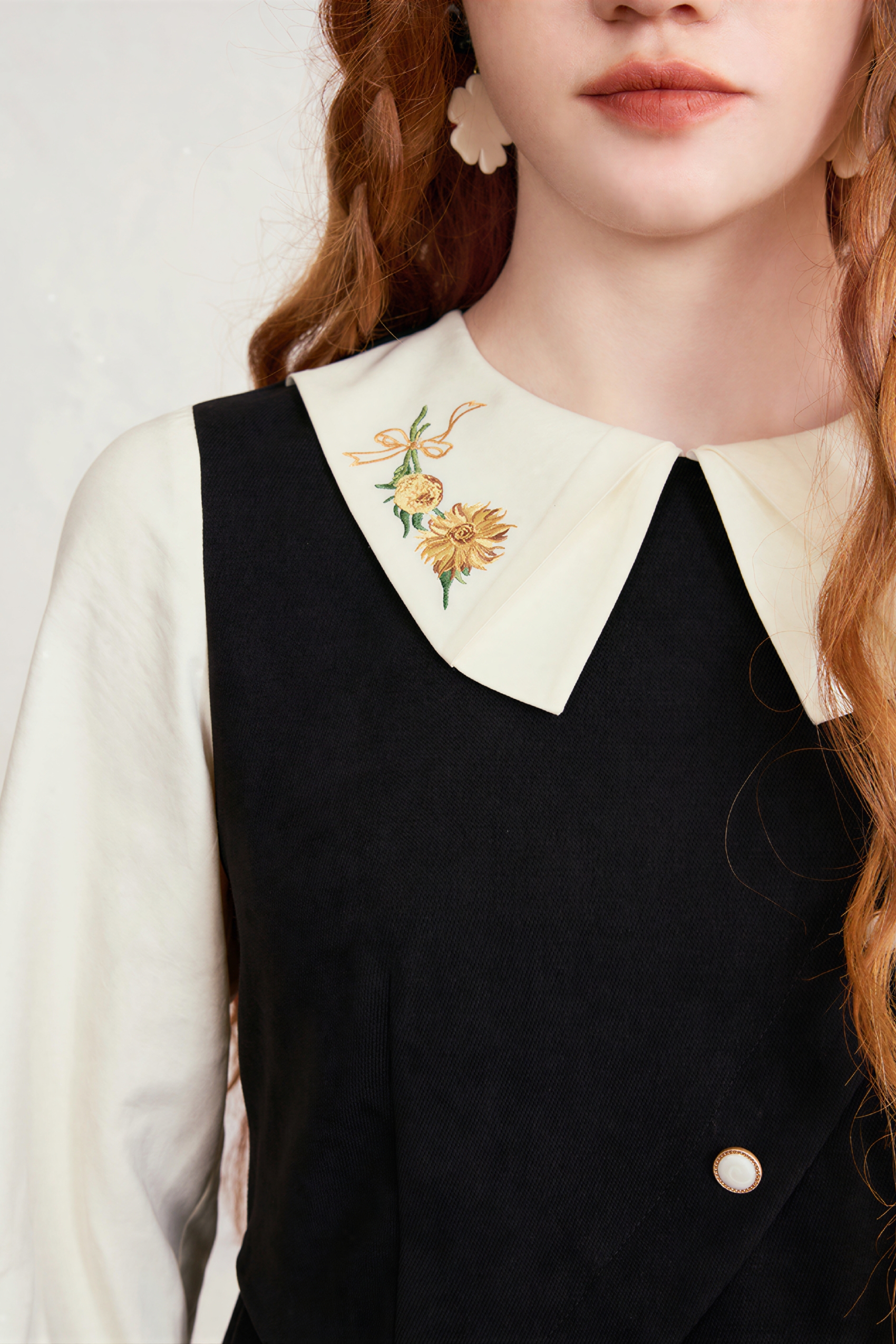 Van Gogh-Inspired Asymmetric Shirt Dress