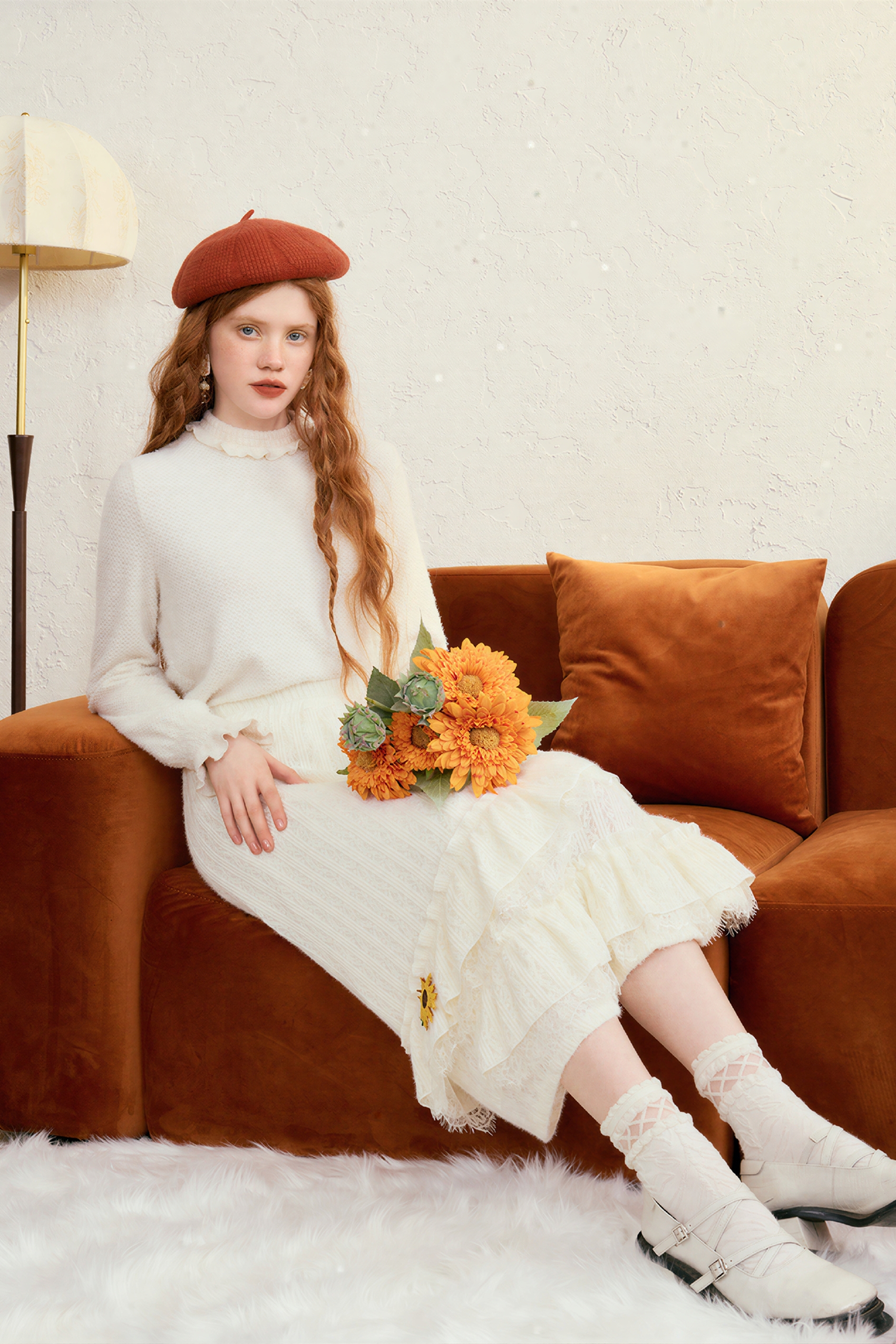 Crew neck knit base layer T-shirt