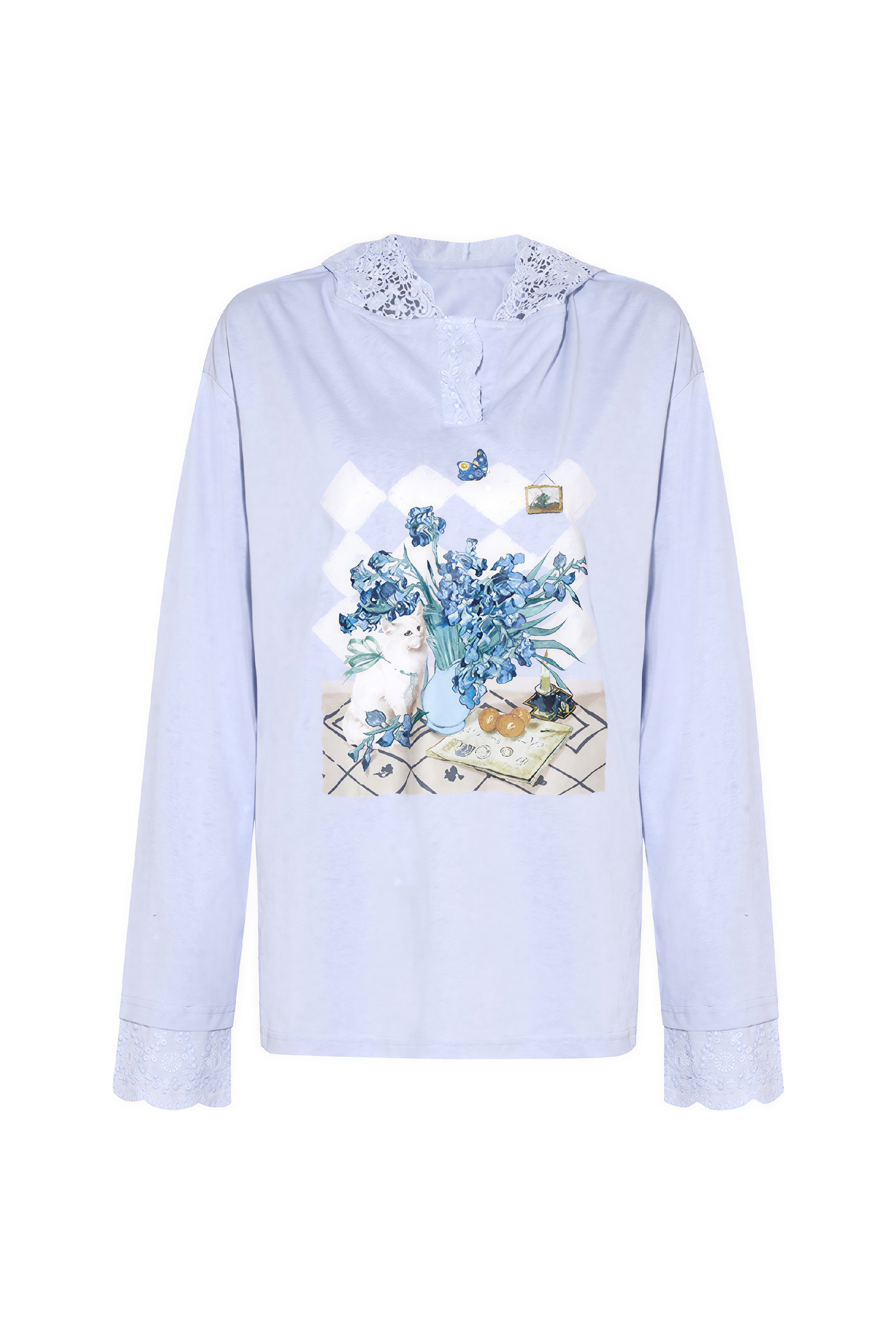 Van Gogh-Inspired Art Print Sweatshirt-LYONSENS