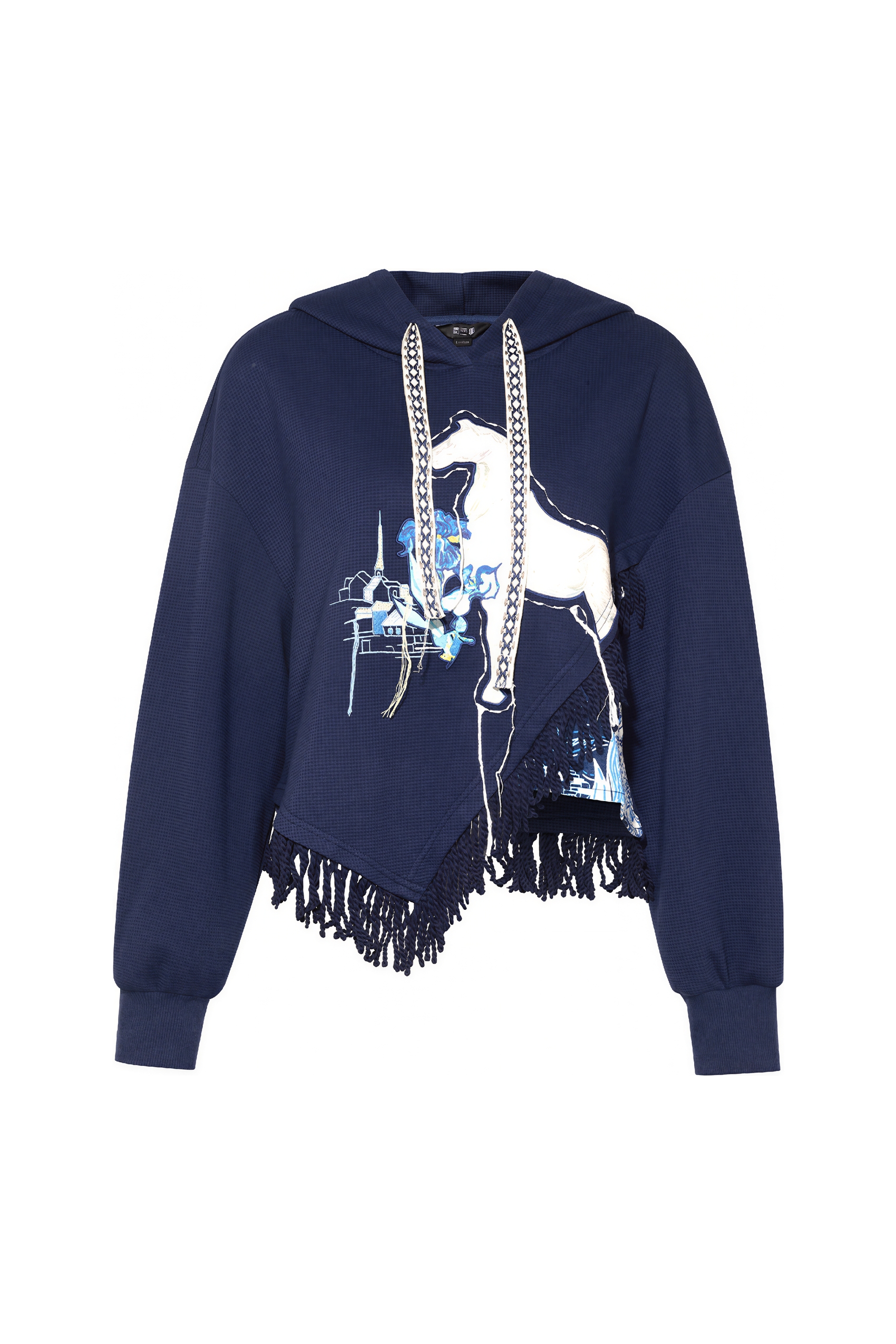 Short hooded sweatshirt