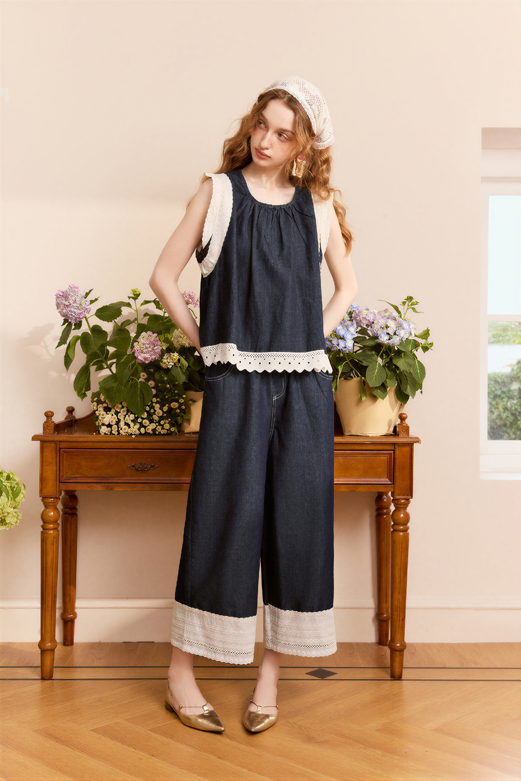 High-Waisted Vintage Straight-Leg Jeans