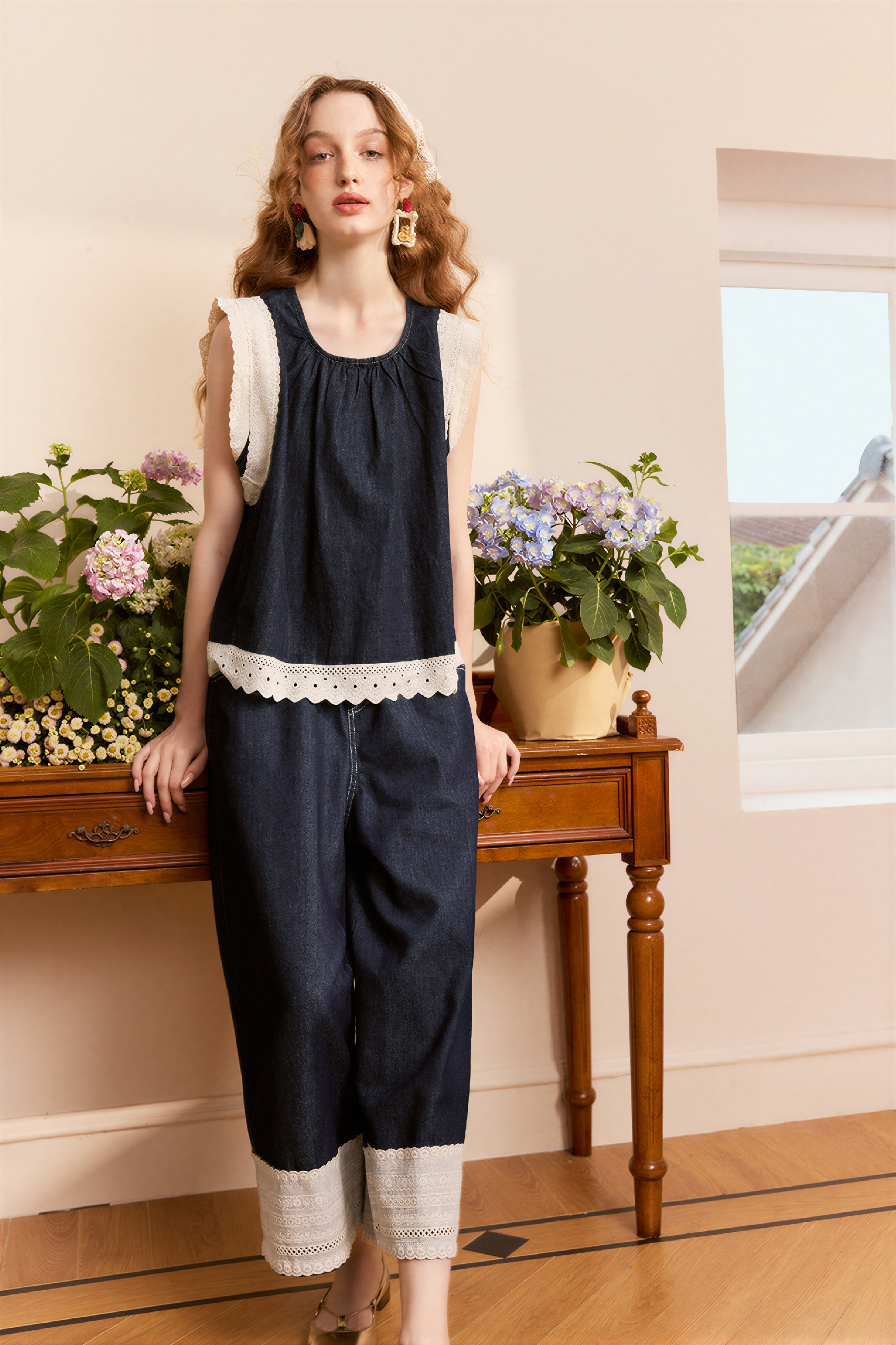 High-Waisted Vintage Straight-Leg Jeans