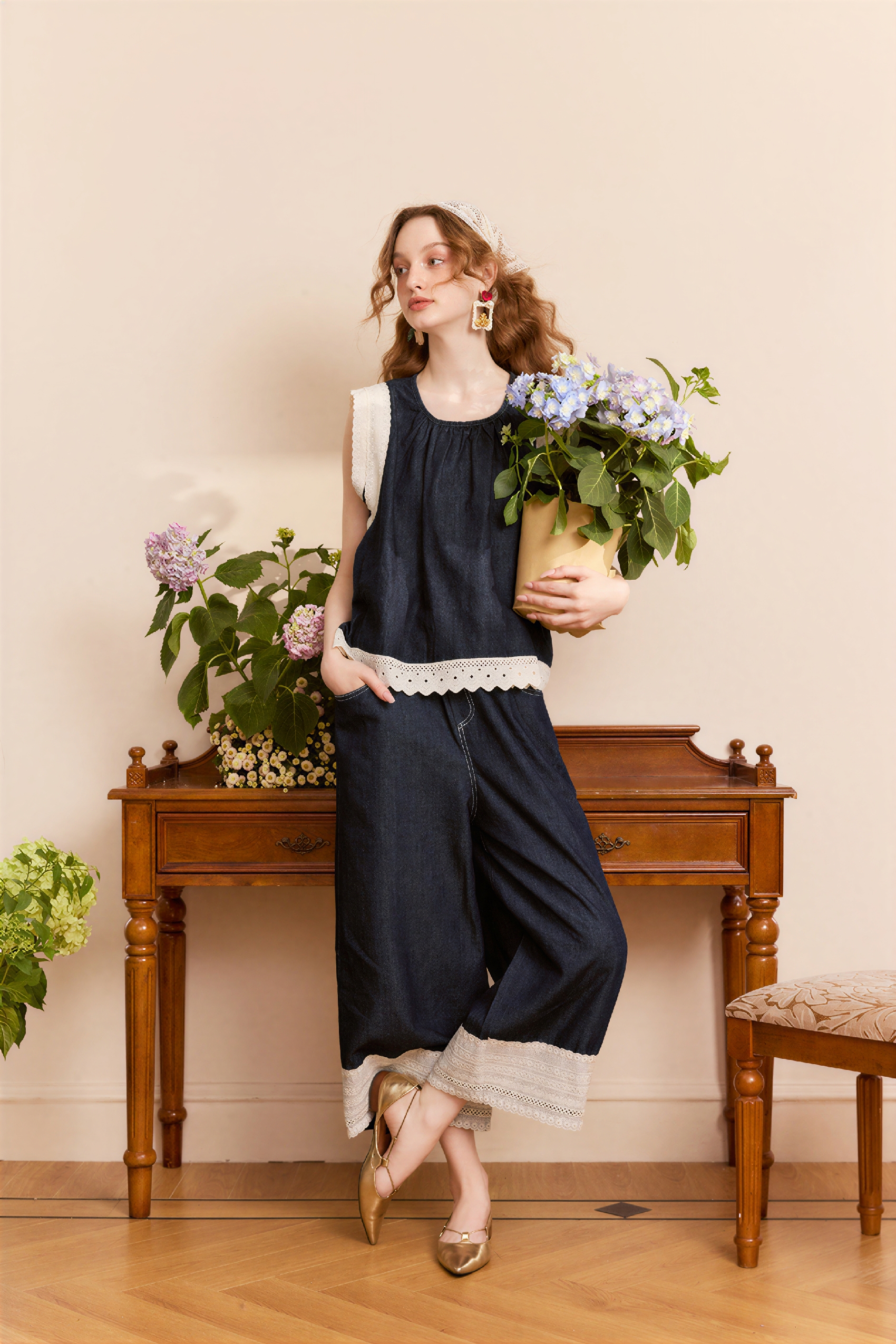 High-Waisted Vintage Straight-Leg Jeans