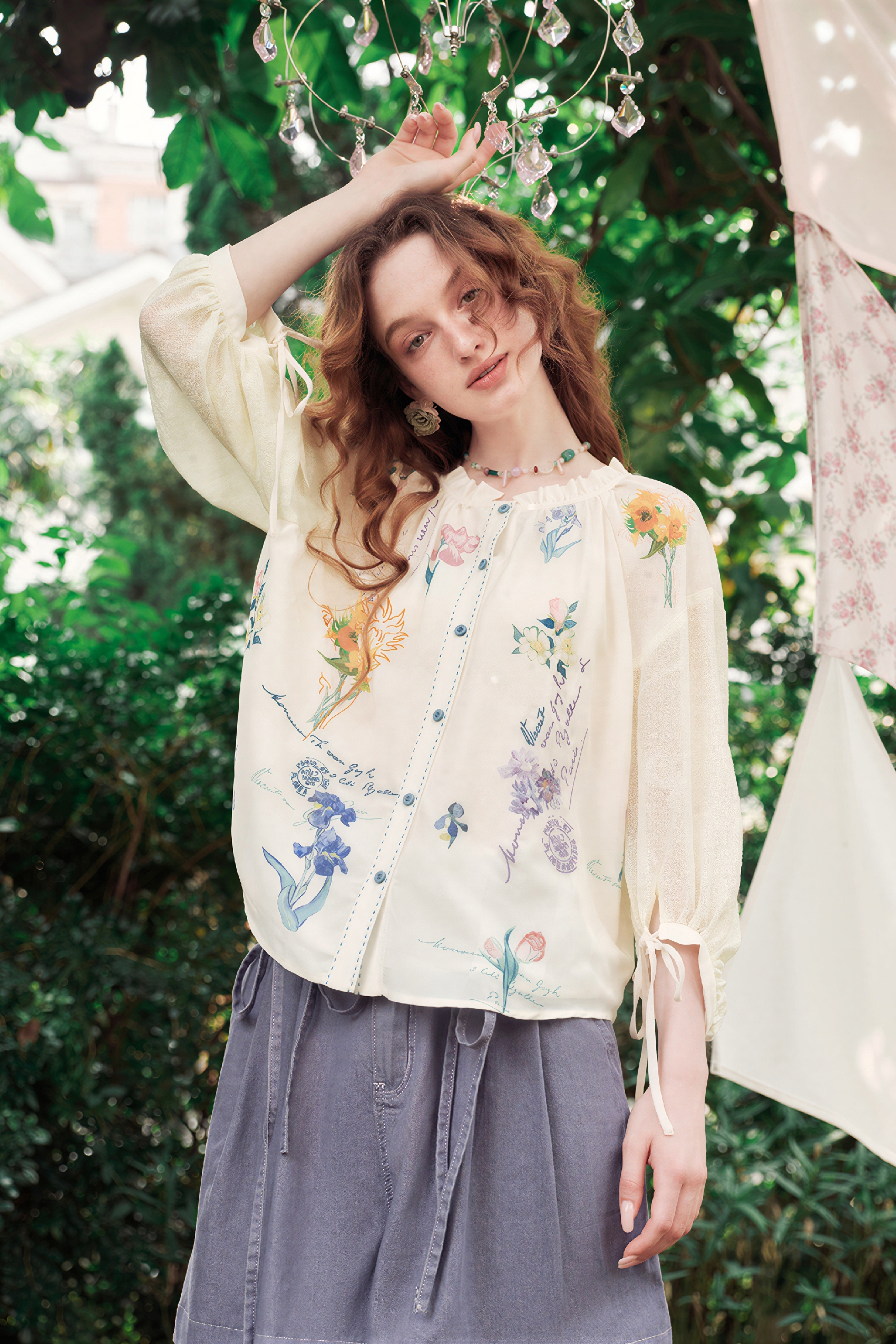 Van Gogh-Inspired Art Print Lightweight Shirt