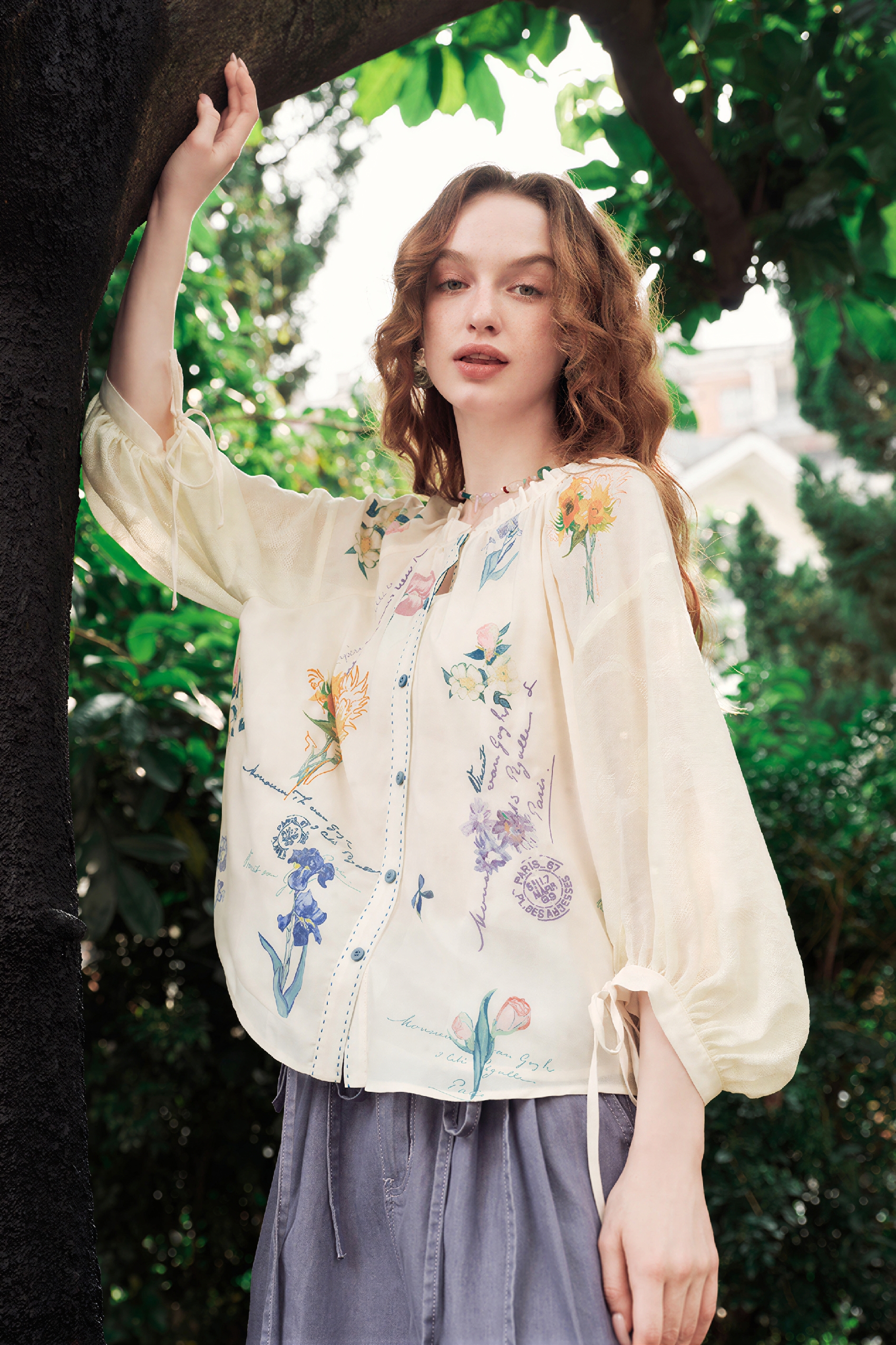 Van Gogh-Inspired Art Print Lightweight Shirt