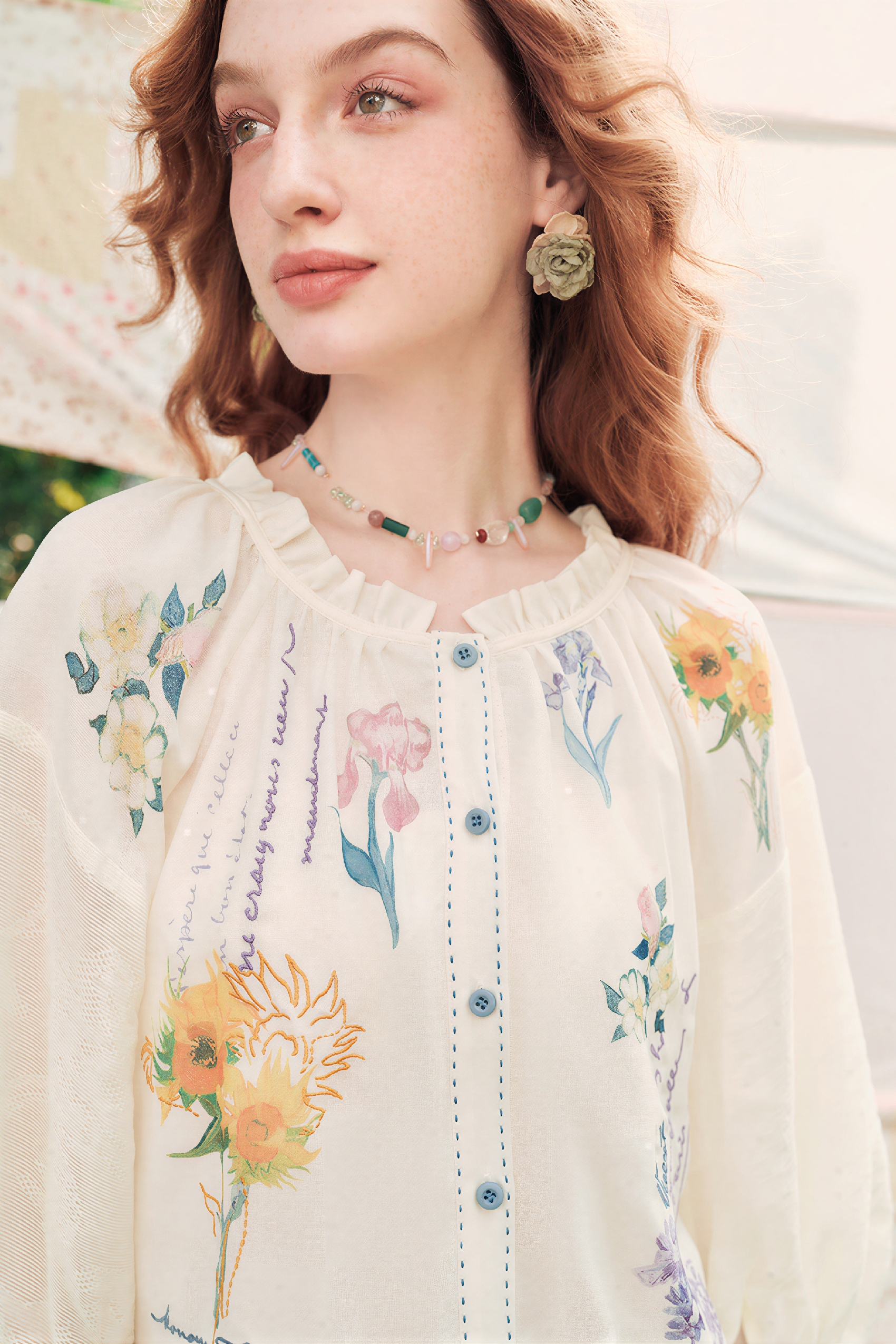 Van Gogh-Inspired Art Print Lightweight Shirt