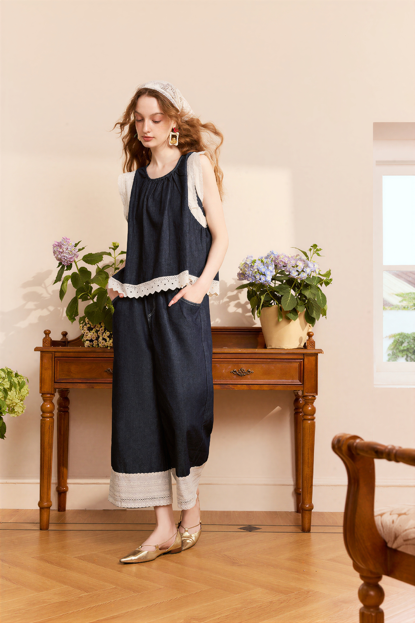 High-Waisted Vintage Straight-Leg Jeans