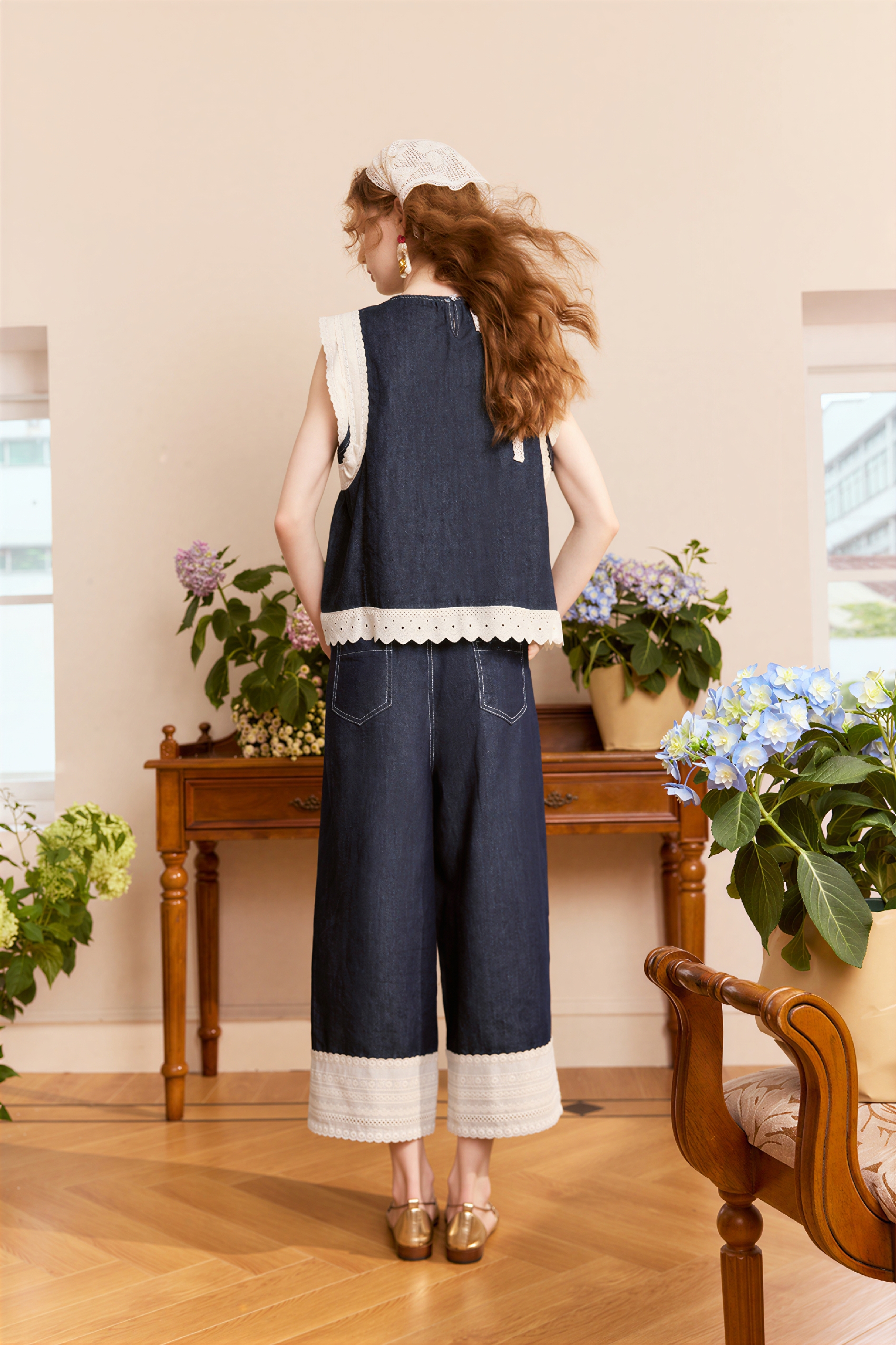 High-Waisted Vintage Straight-Leg Jeans