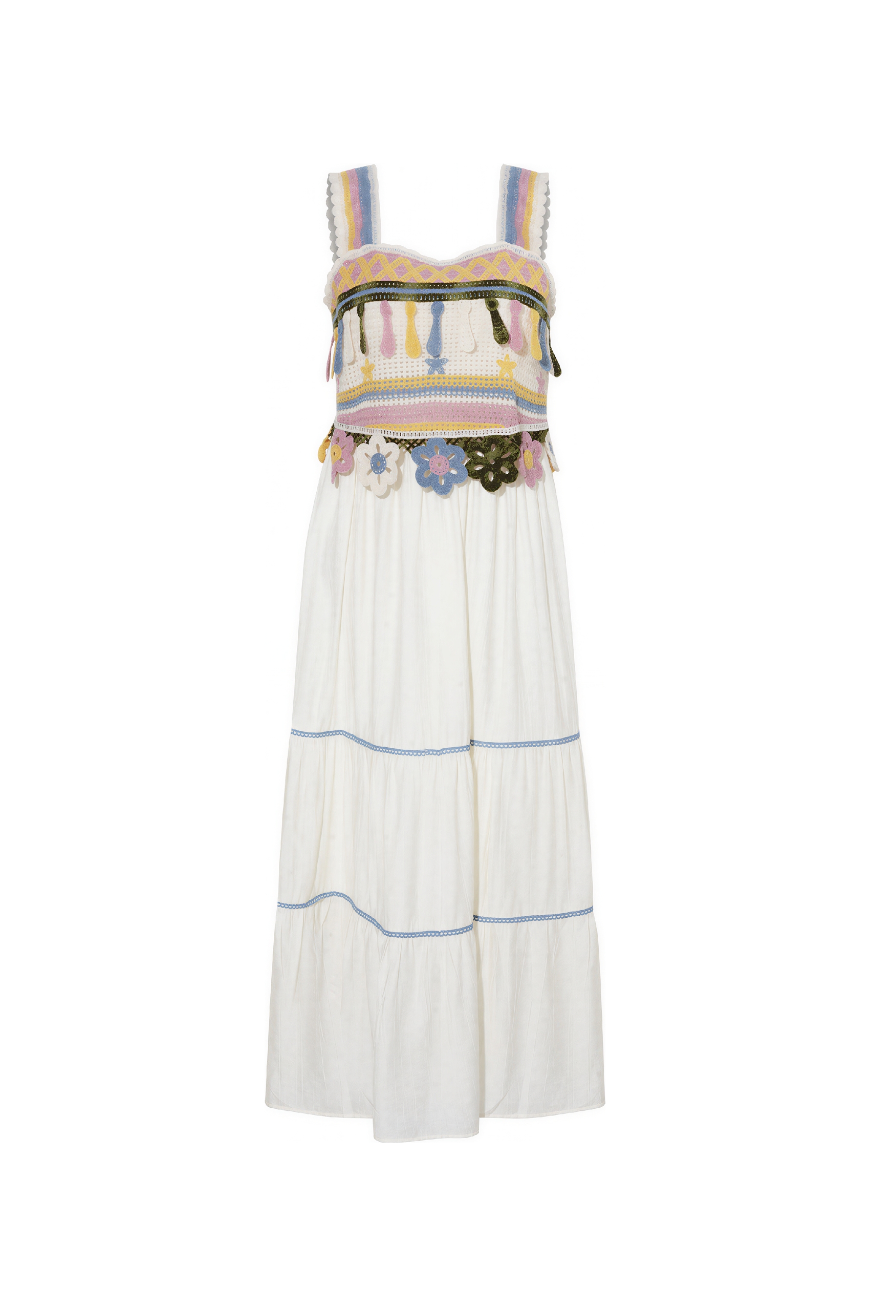 White Vacation-Style Slip Dress