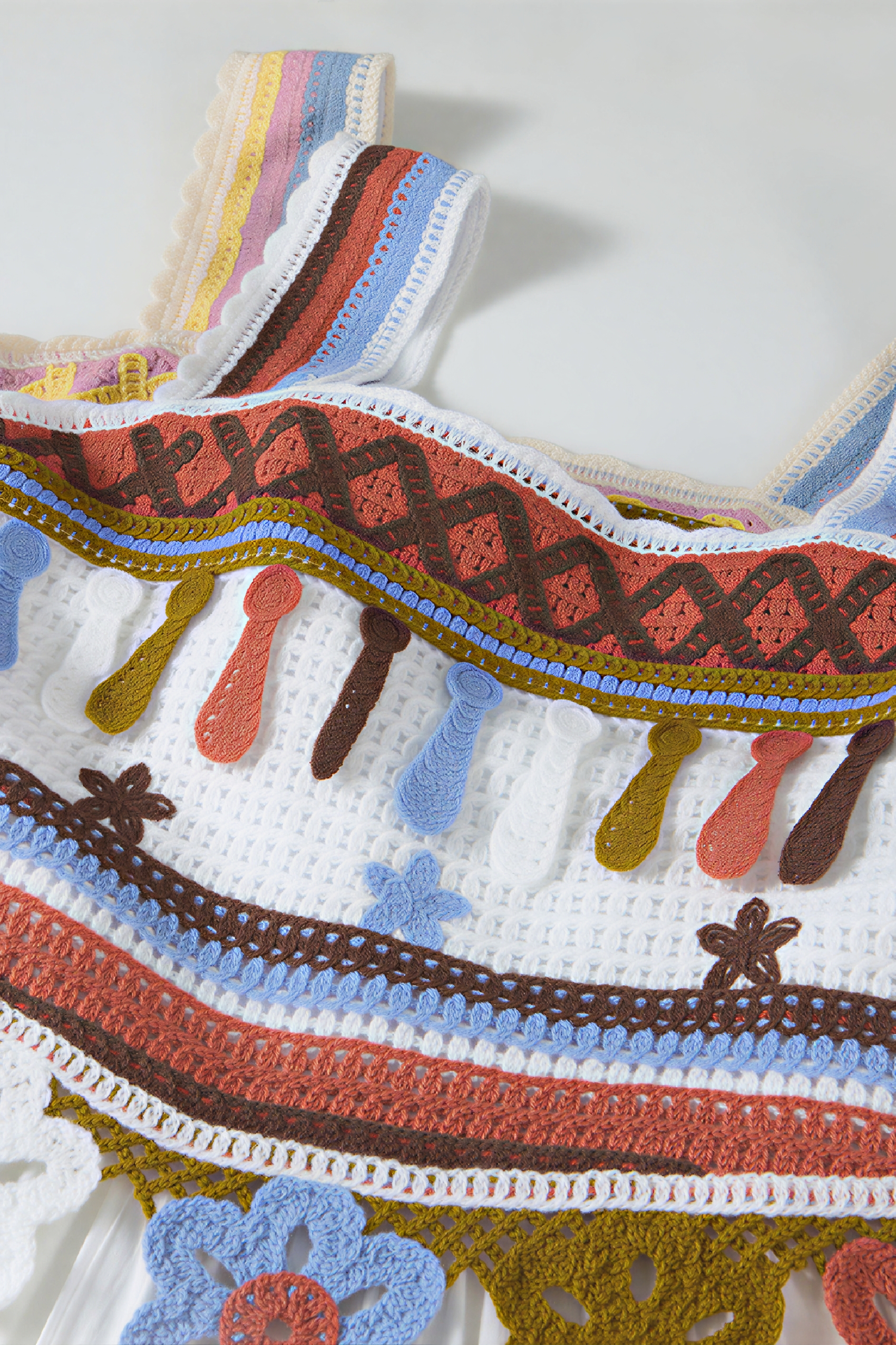 White Vacation-Style Slip Dress