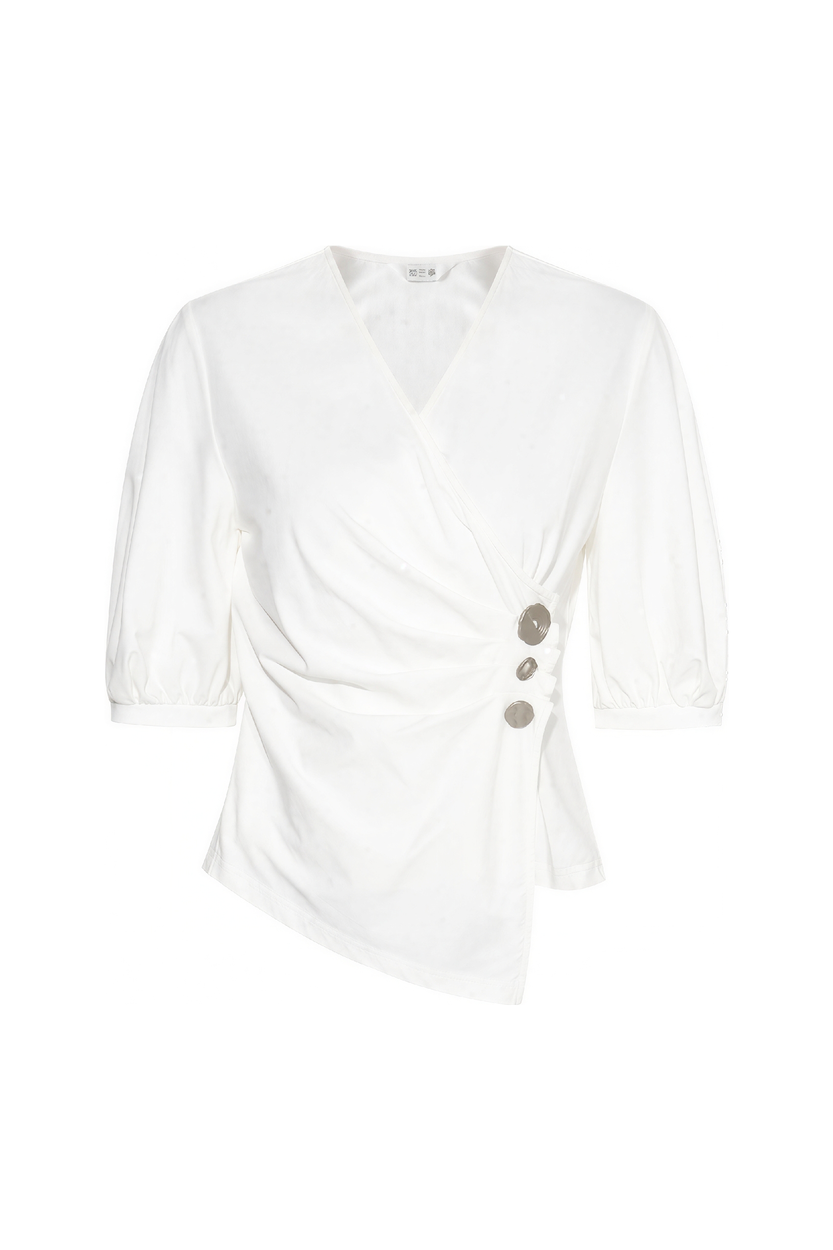 French Slim-Fit White T-Shirt
