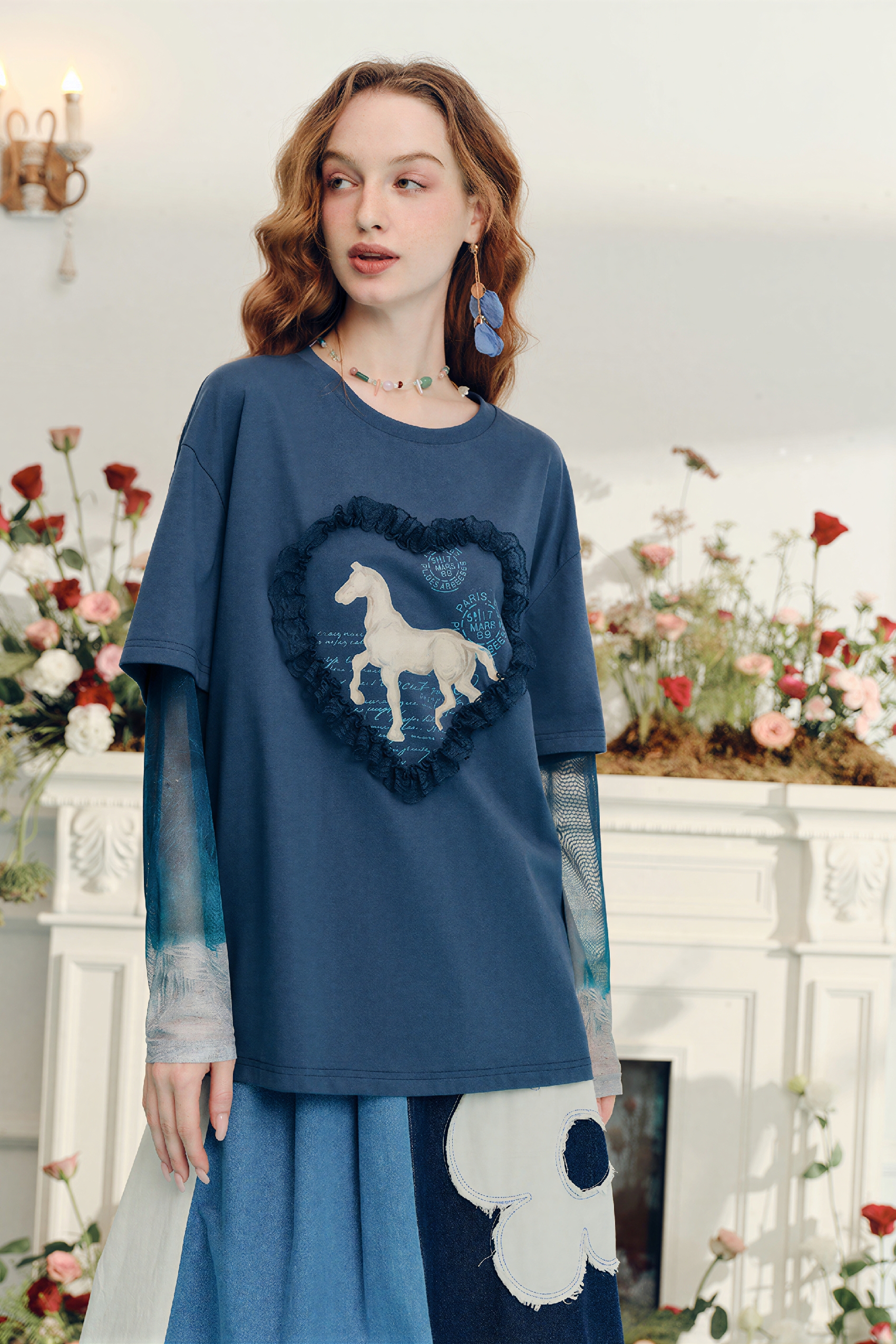 Van Gogh-Inspired Long-Sleeve T-Shirt-LYONSENS