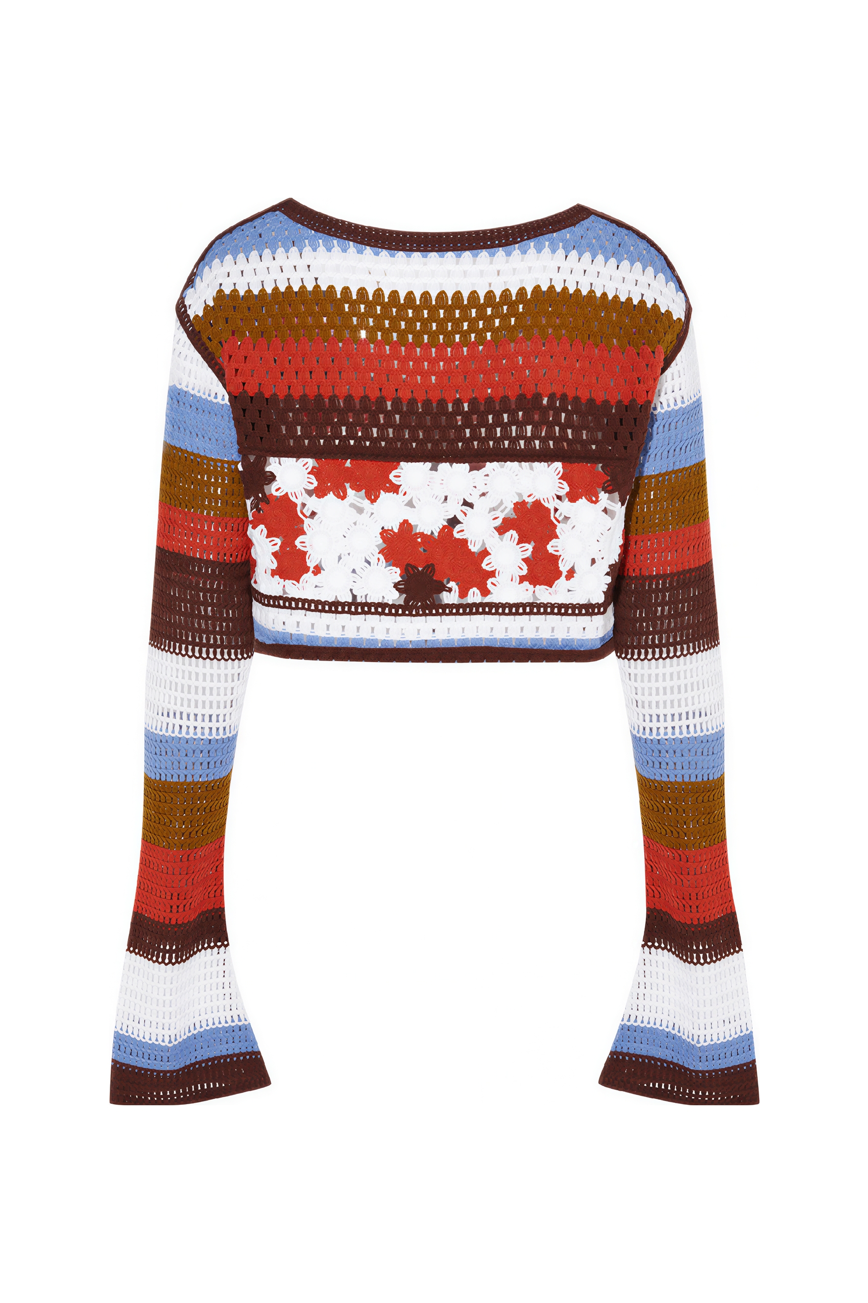 Crochet Openwork Knit Cardigan Jacket