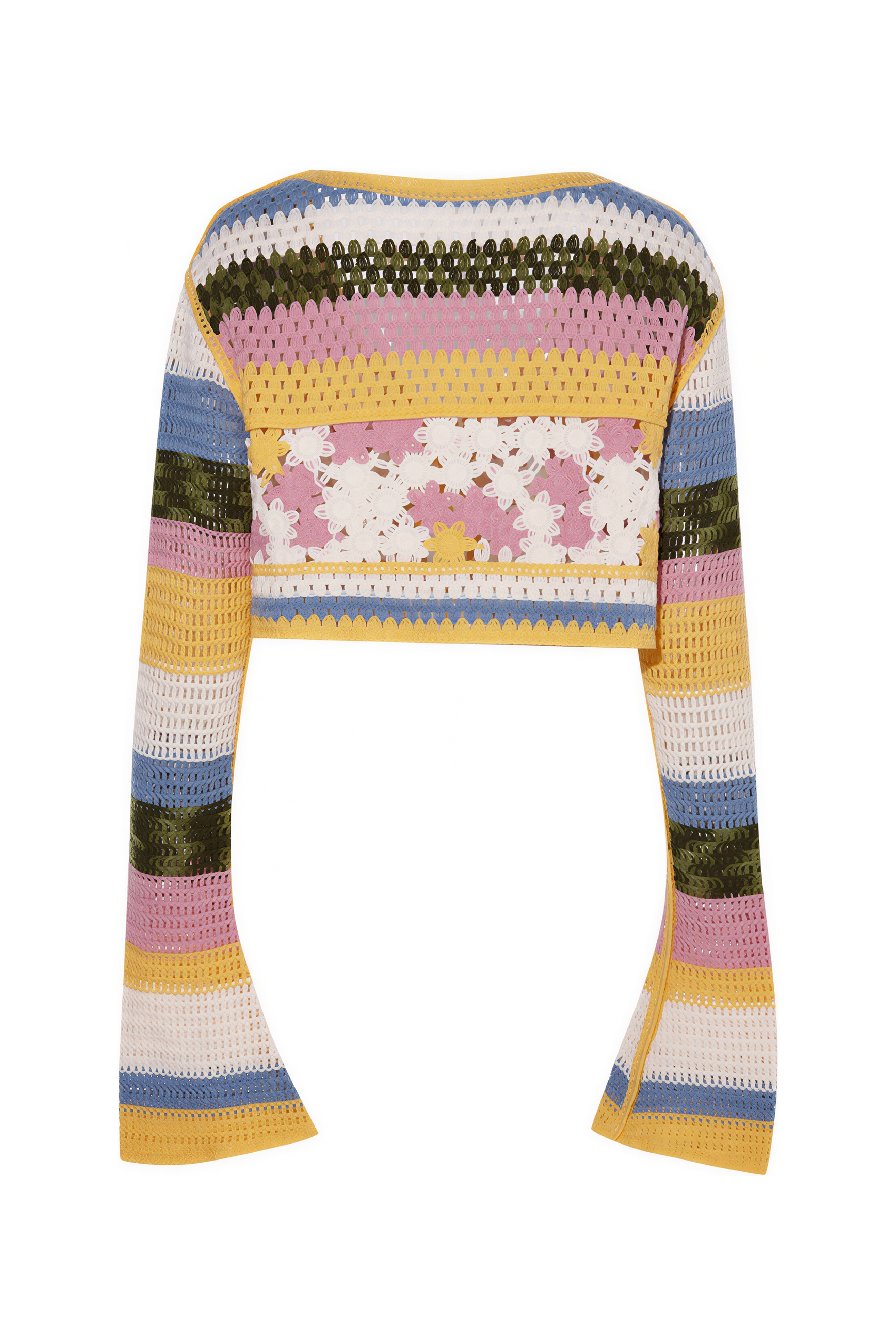 Crochet Openwork Knit Cardigan Jacket