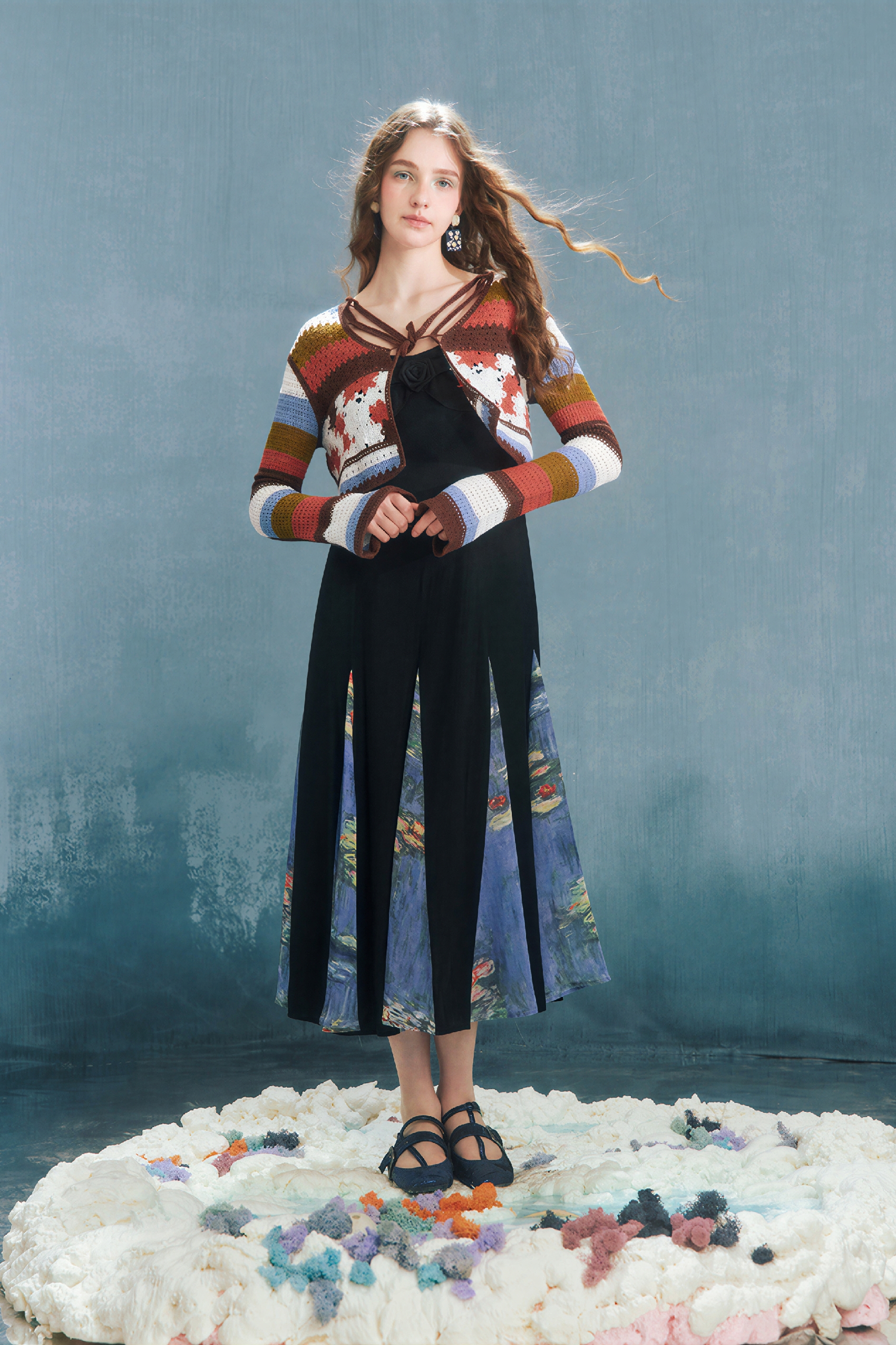 Crochet Openwork Knit Cardigan Jacket