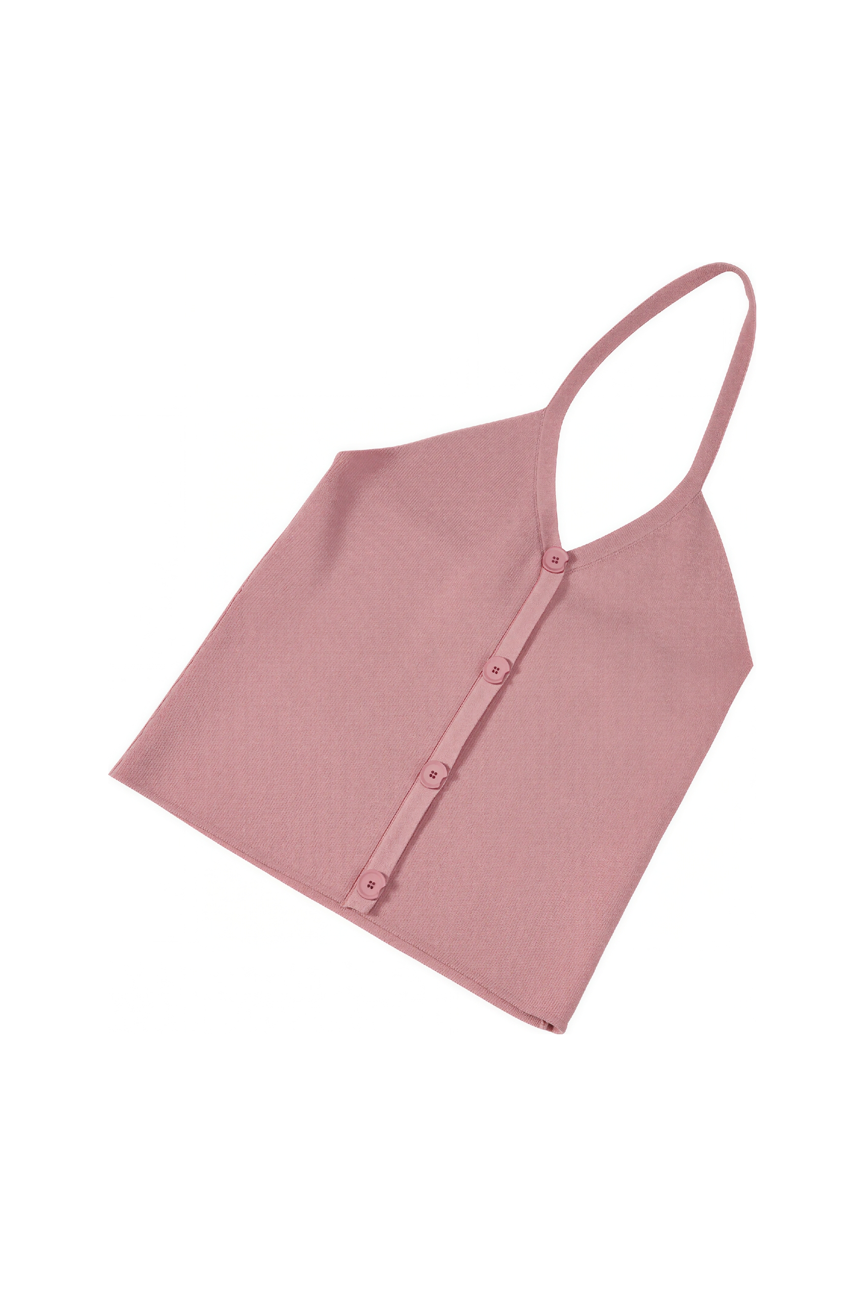 Black Halter Neck Cropped Cami