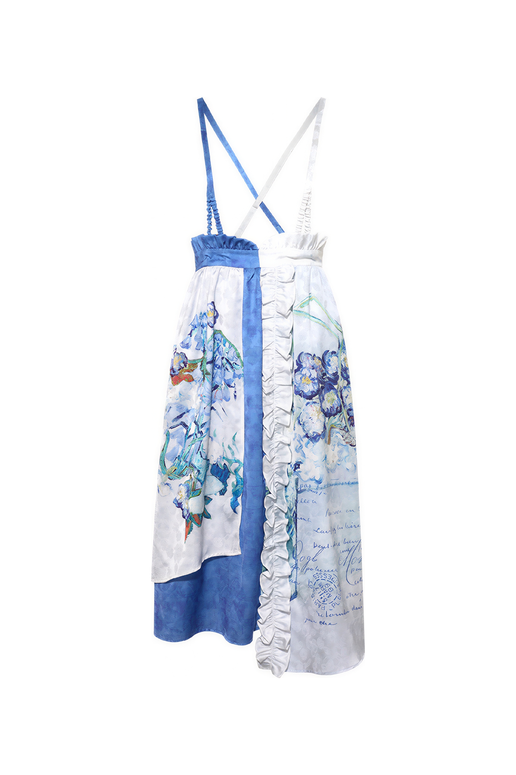 Van Gogh-Inspired Art Print Ruffle Skirt