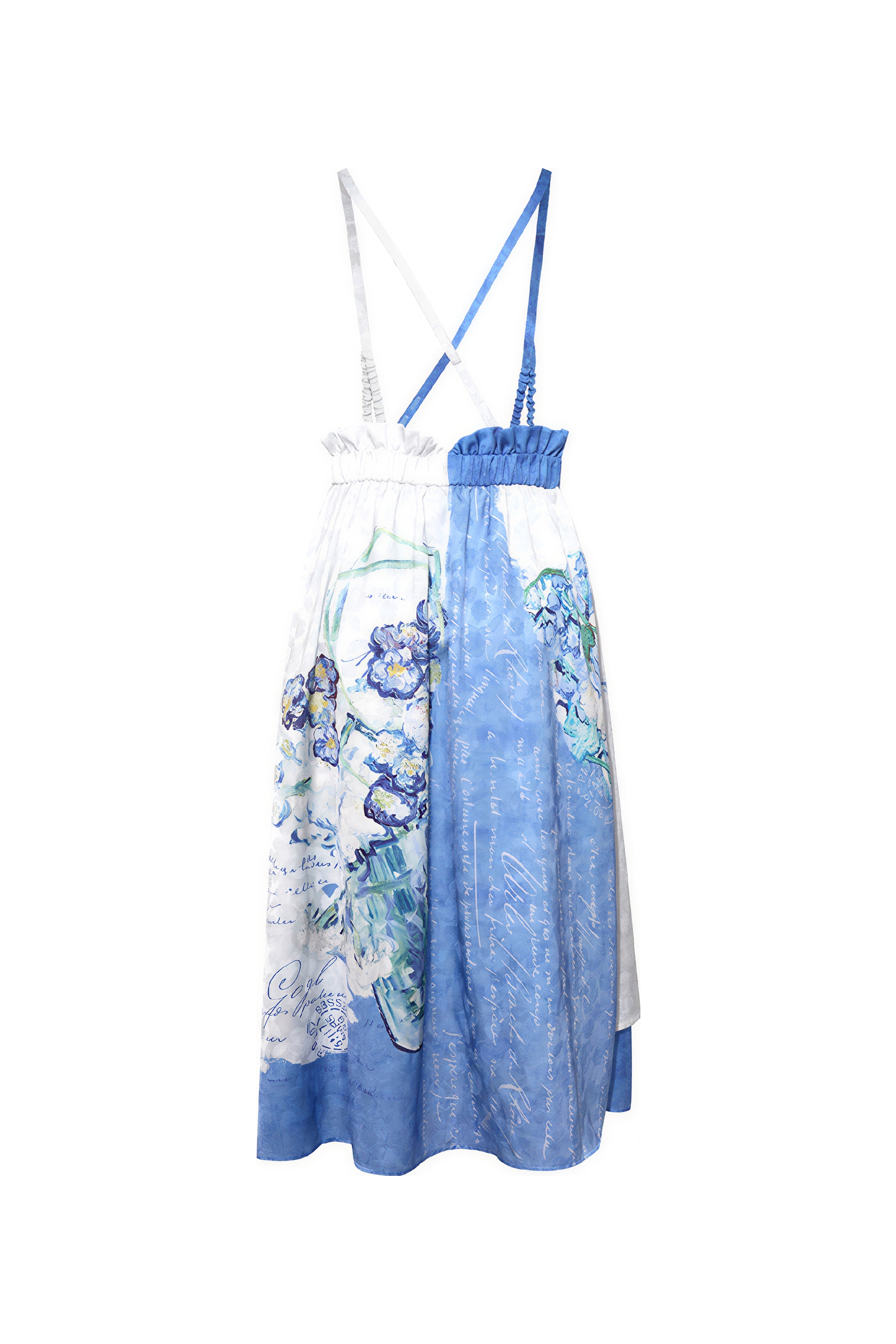 Van Gogh-Inspired Art Print Ruffle Skirt