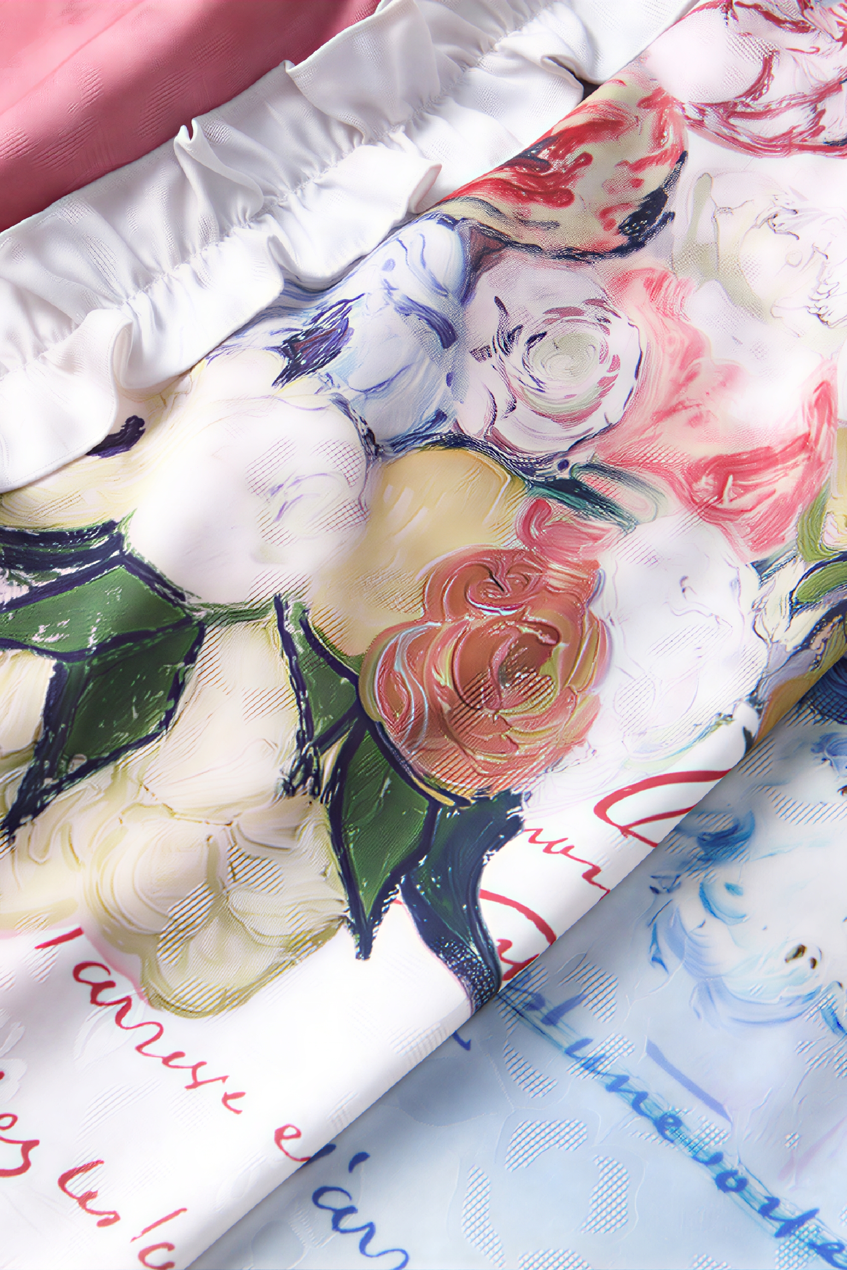 Van Gogh-Inspired Art Print Ruffle Skirt