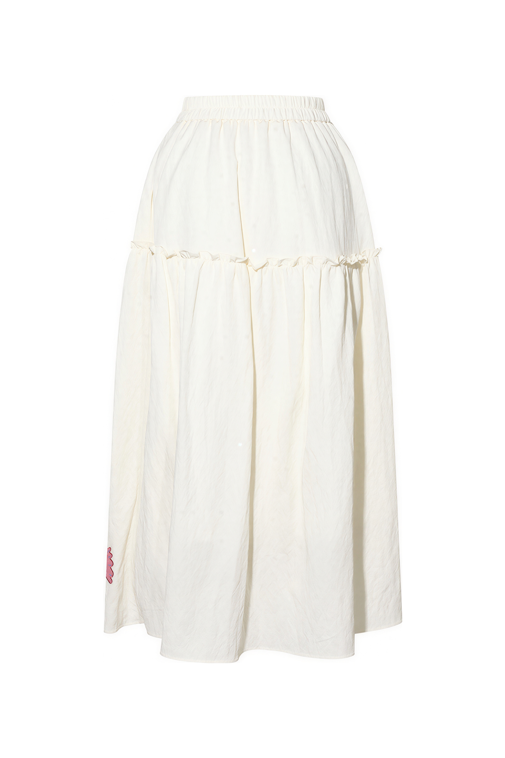 White A-Line Casual Skirt-LYONSENS