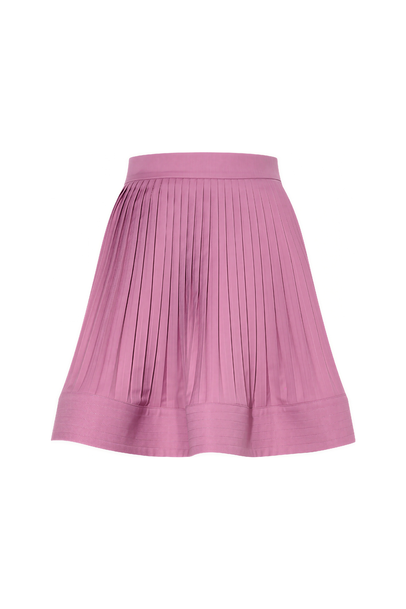 High-Waisted Pleated Mini Skirt