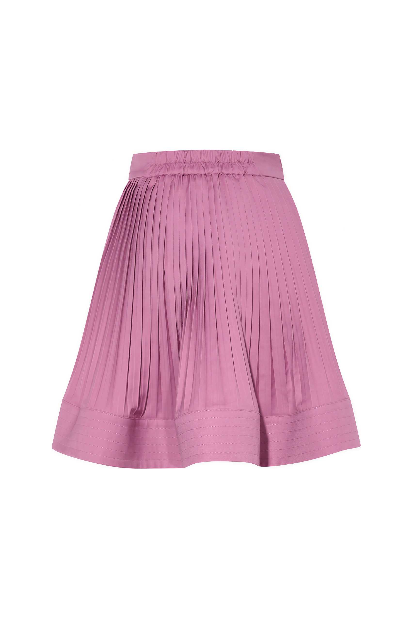 High-Waisted Pleated Mini Skirt