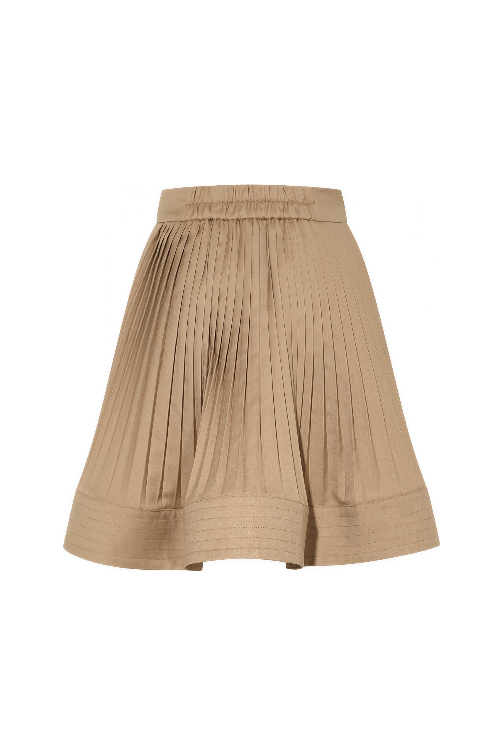 High-Waisted Pleated Mini Skirt