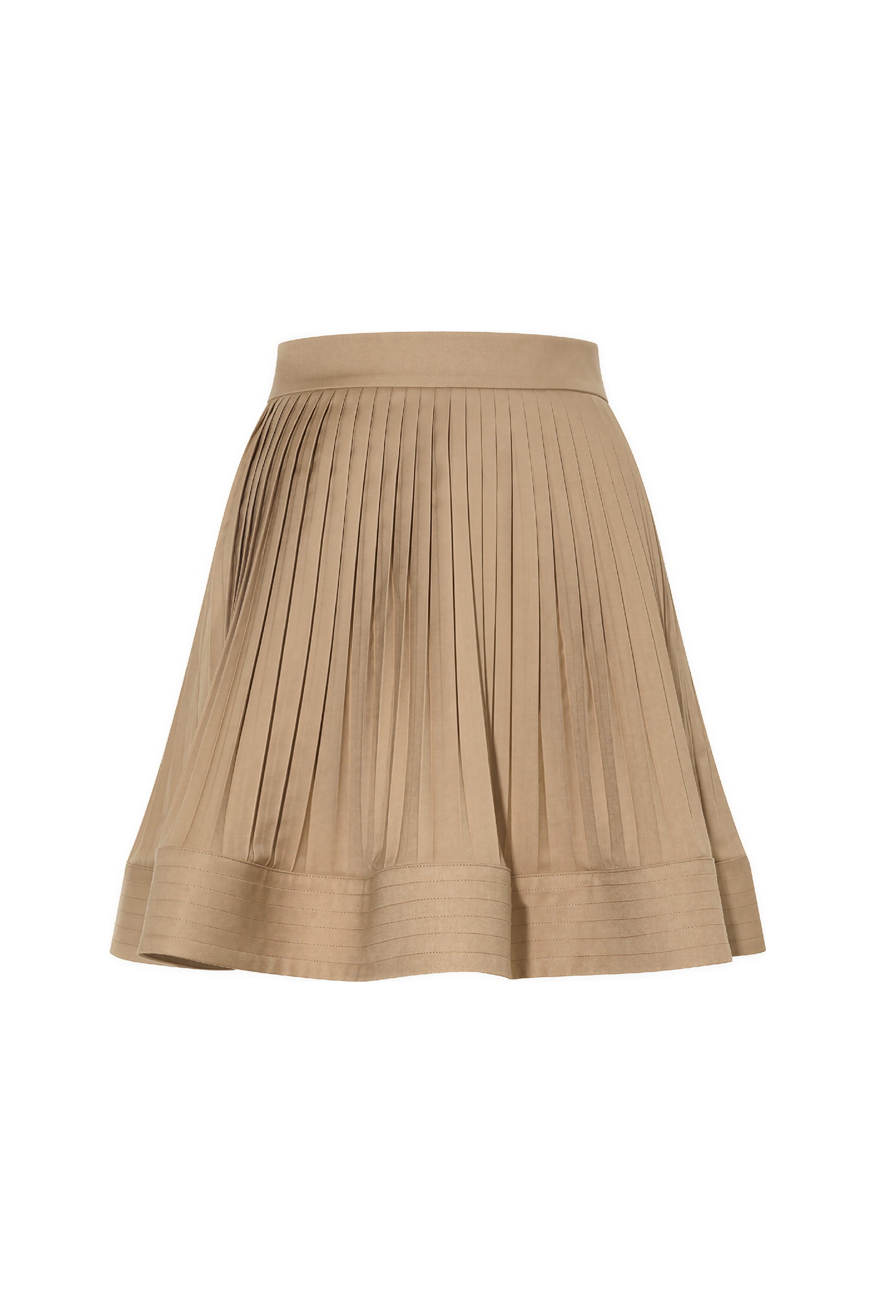High-Waisted Pleated Mini Skirt
