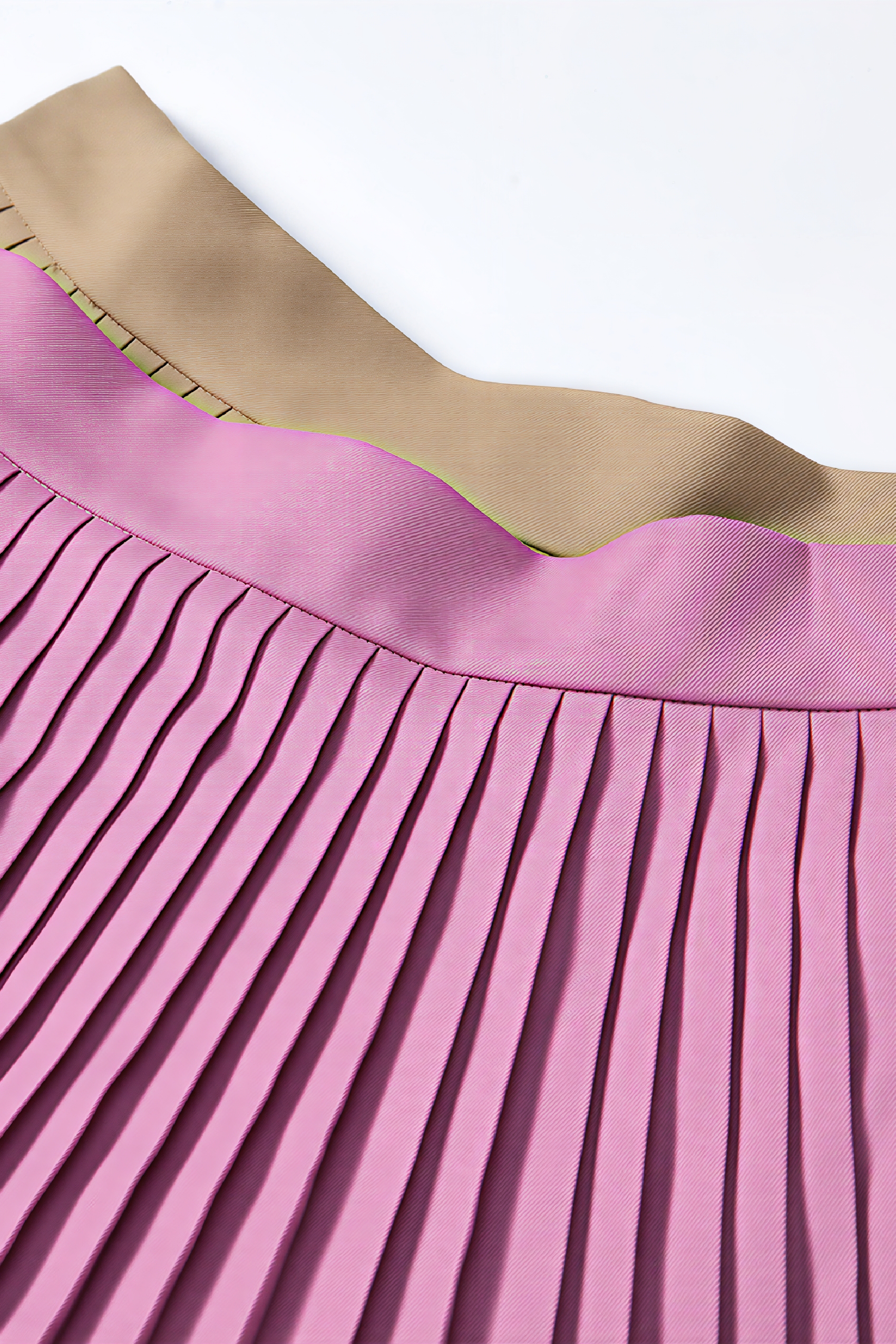 High-Waisted Pleated Mini Skirt