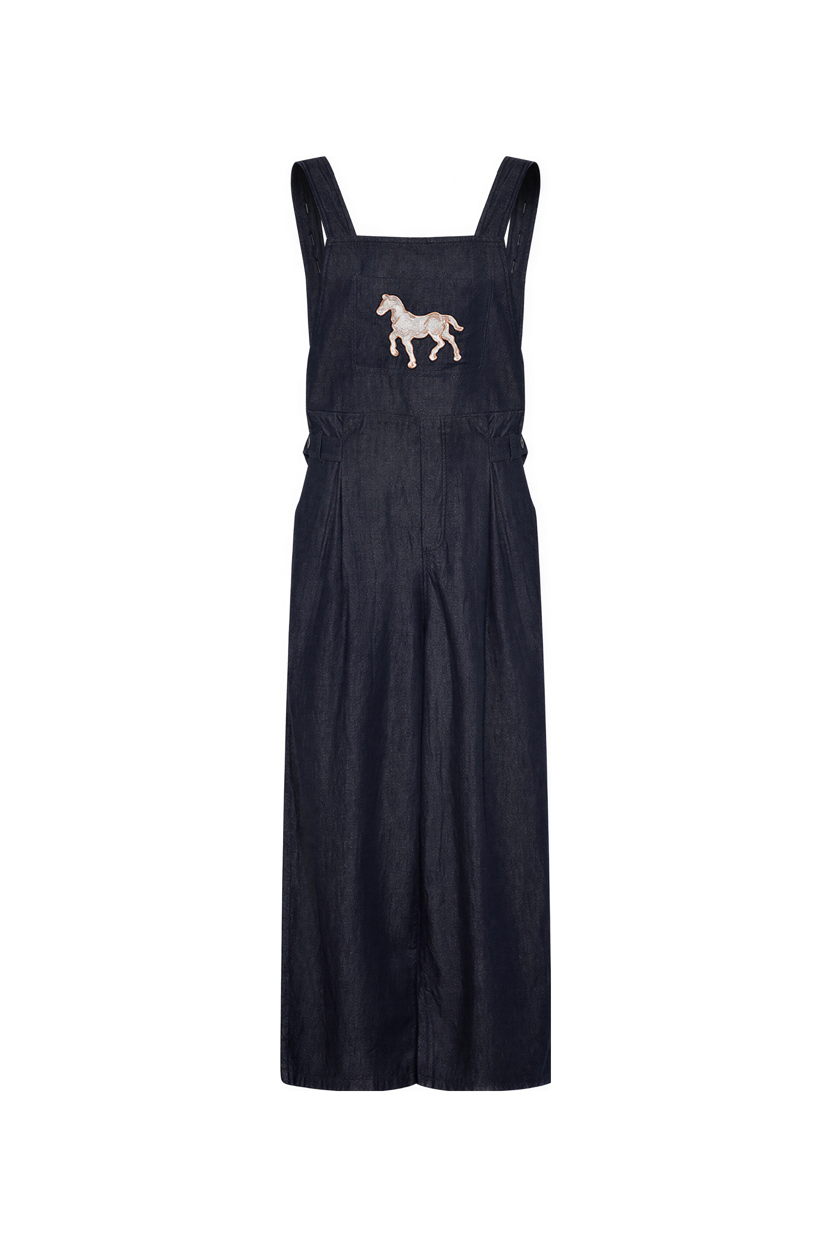 Vintage Artistic Denim Overalls