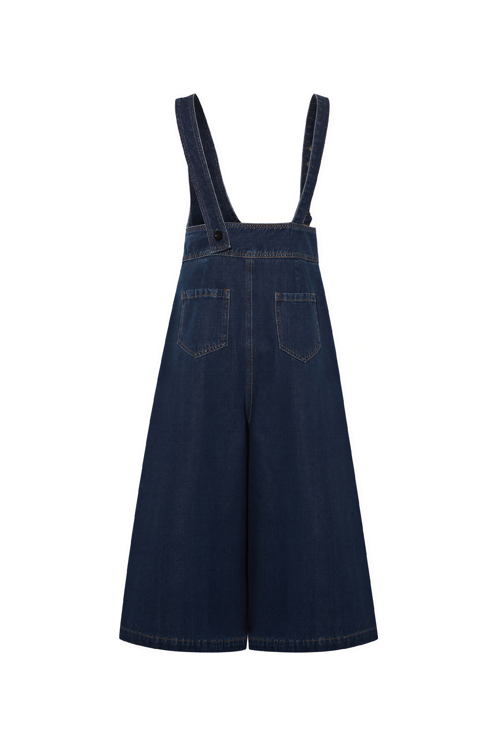High-Waisted Wide-Leg Overalls