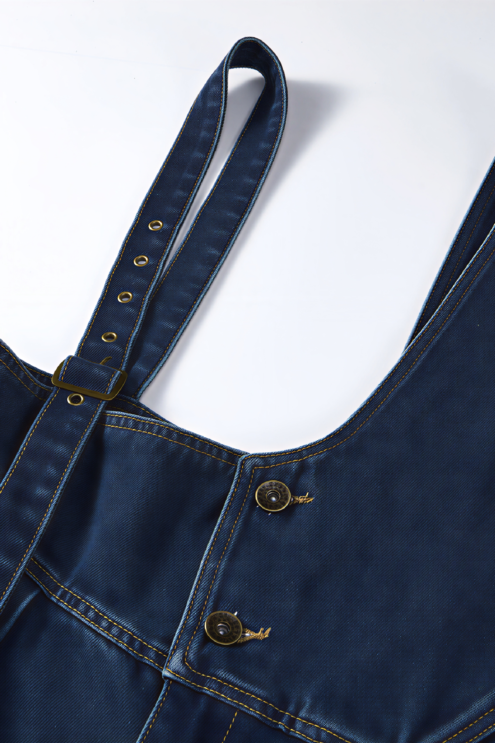 High-Waisted Wide-Leg Overalls