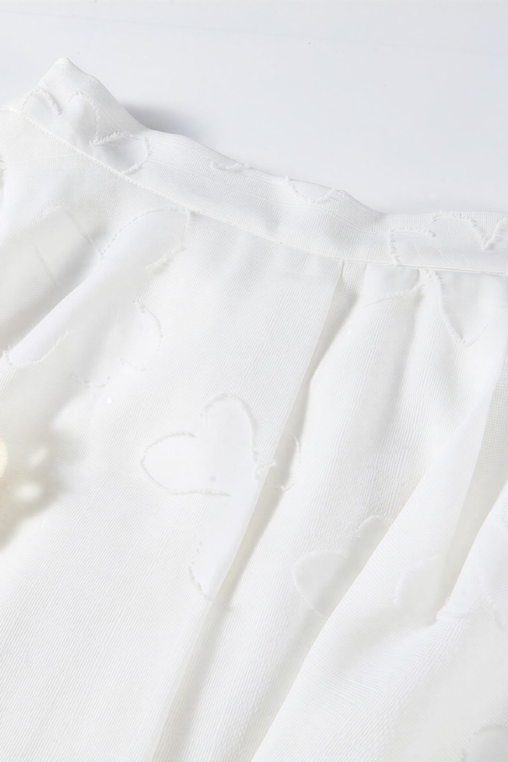 White Cropped Wide-Leg Culotte Pants