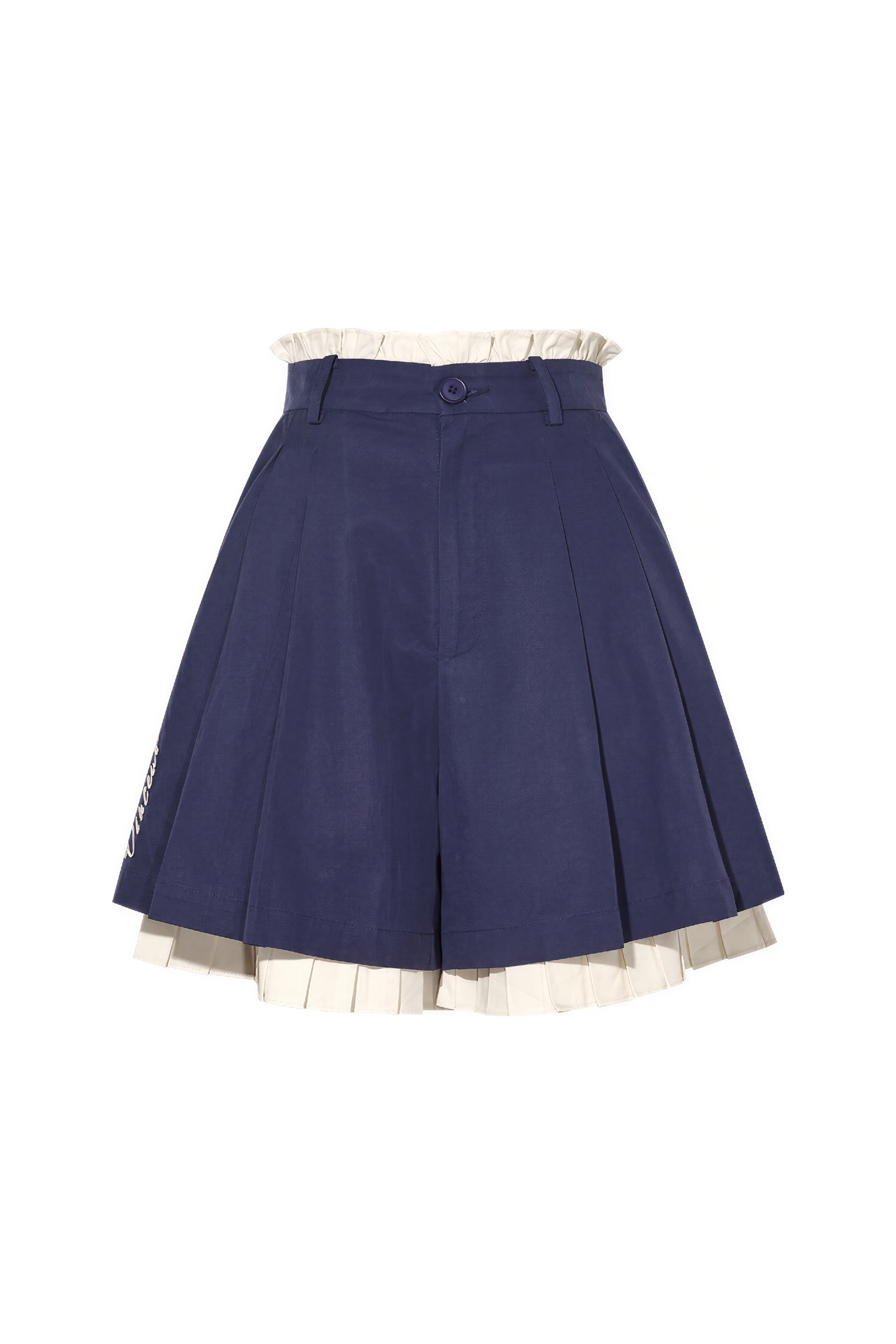Van Gogh-Inspired Pleated Bubble Skort